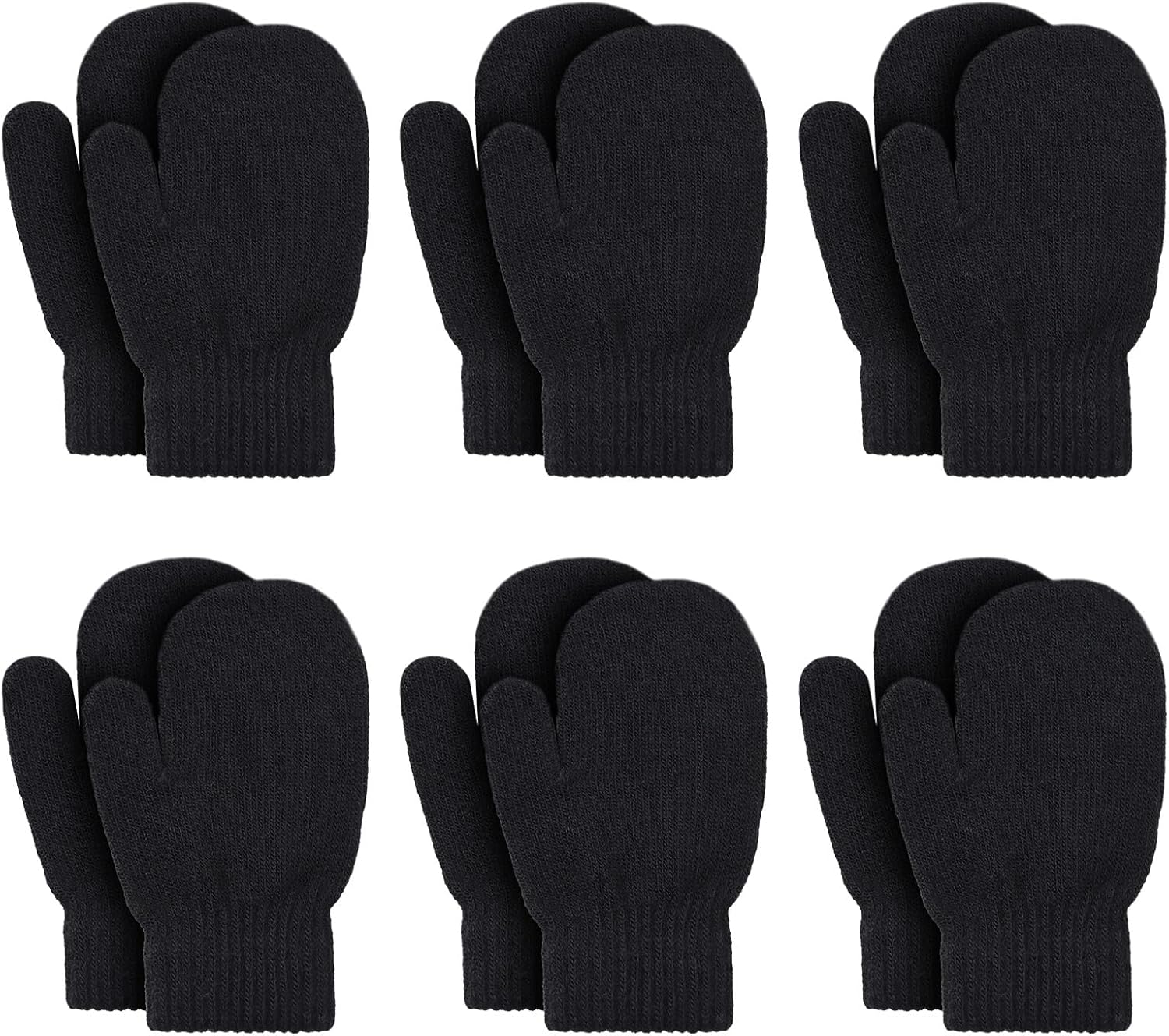 Baby Winter Mittens Toddler Stretch Knit Gloves Magic Warm Glove for Baby Boys Girls