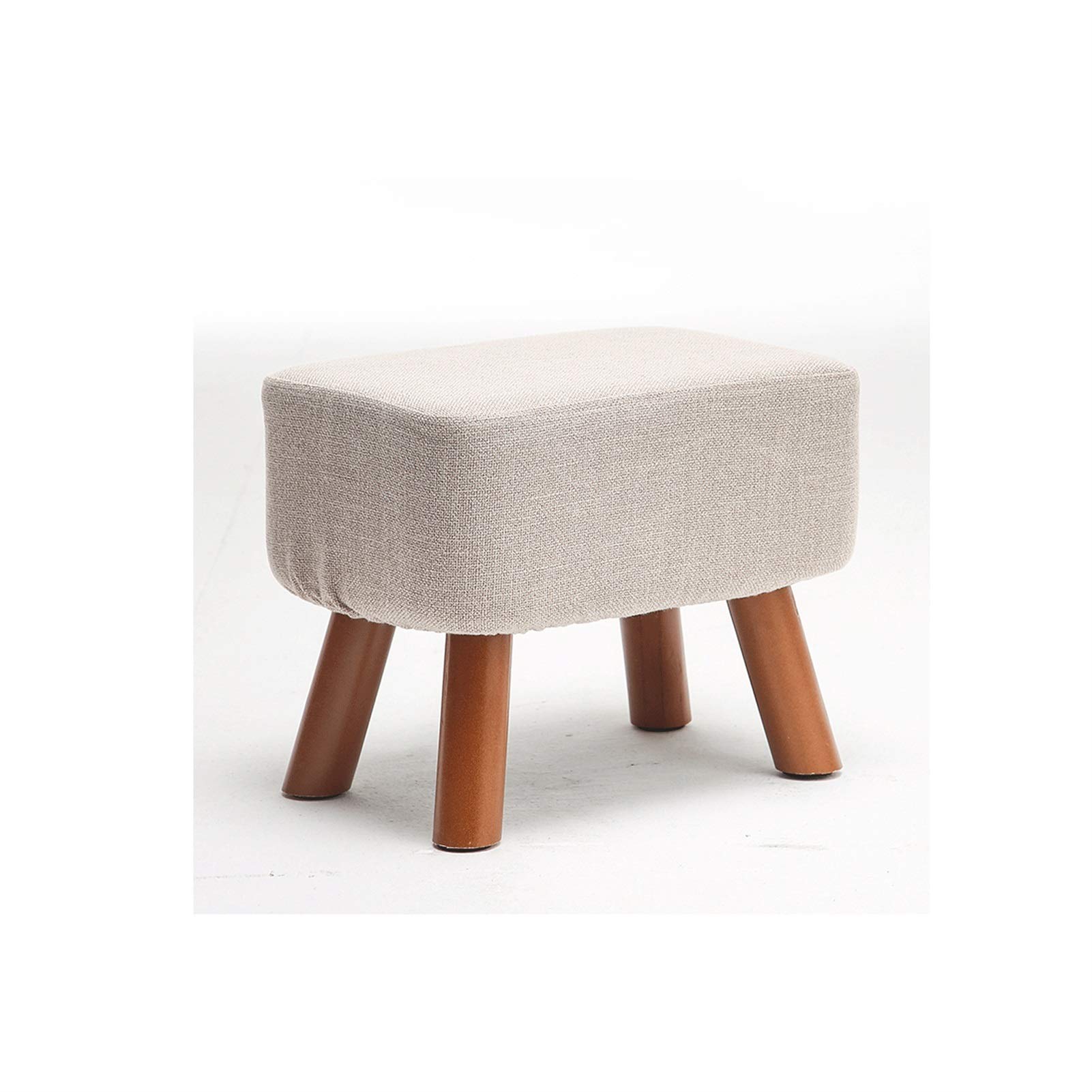 Taburete cuadrado de dormitorio y reposapiés para sofá de 40x28x33 cm