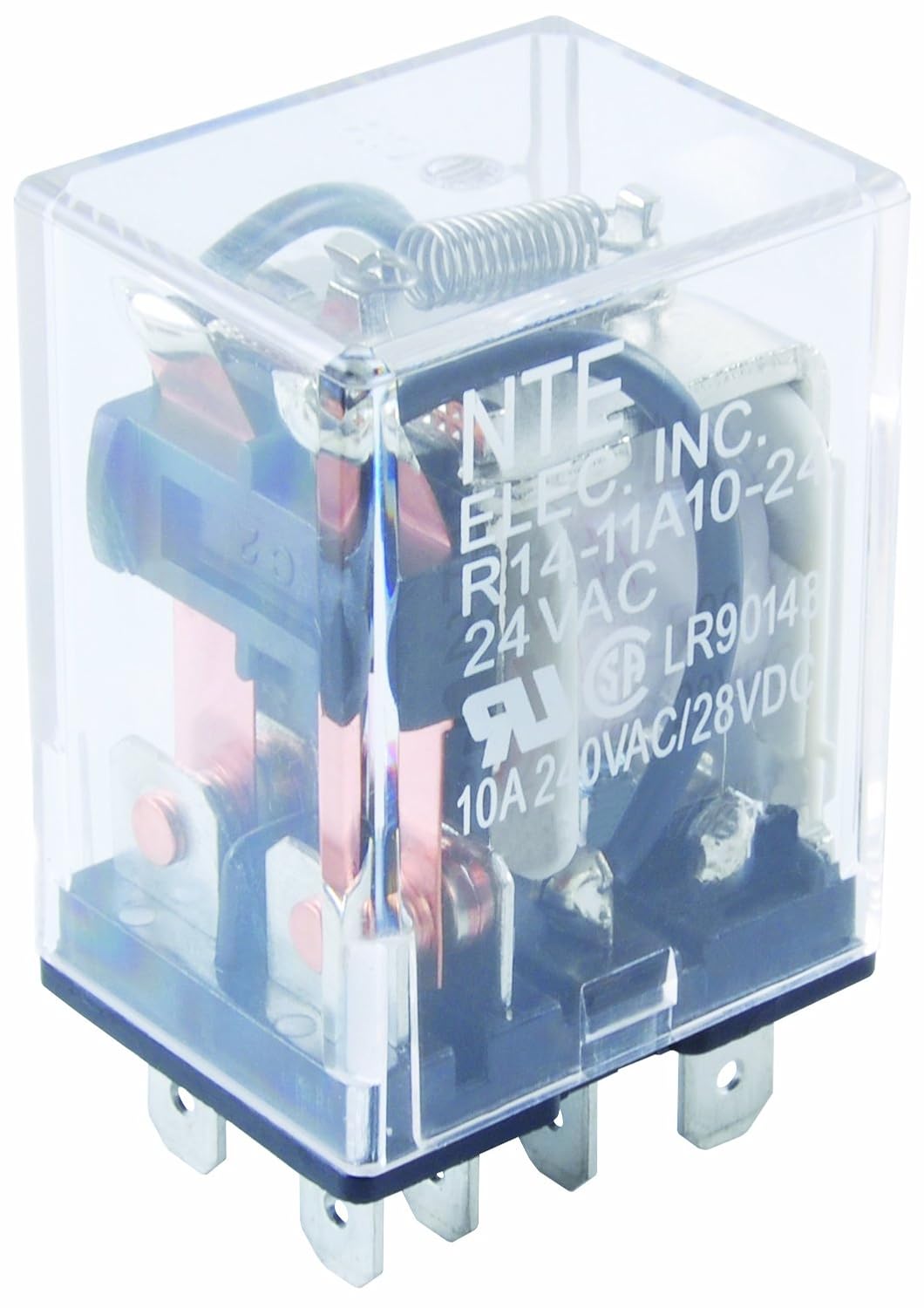 NTE ELECTRONICS R18-11A20-120 RELAY-DPDT 20A 120VAC WITH JONES PLUG TERMINALS DESIGNED TO SWITCH TUNGSTEN LAMP LOADS