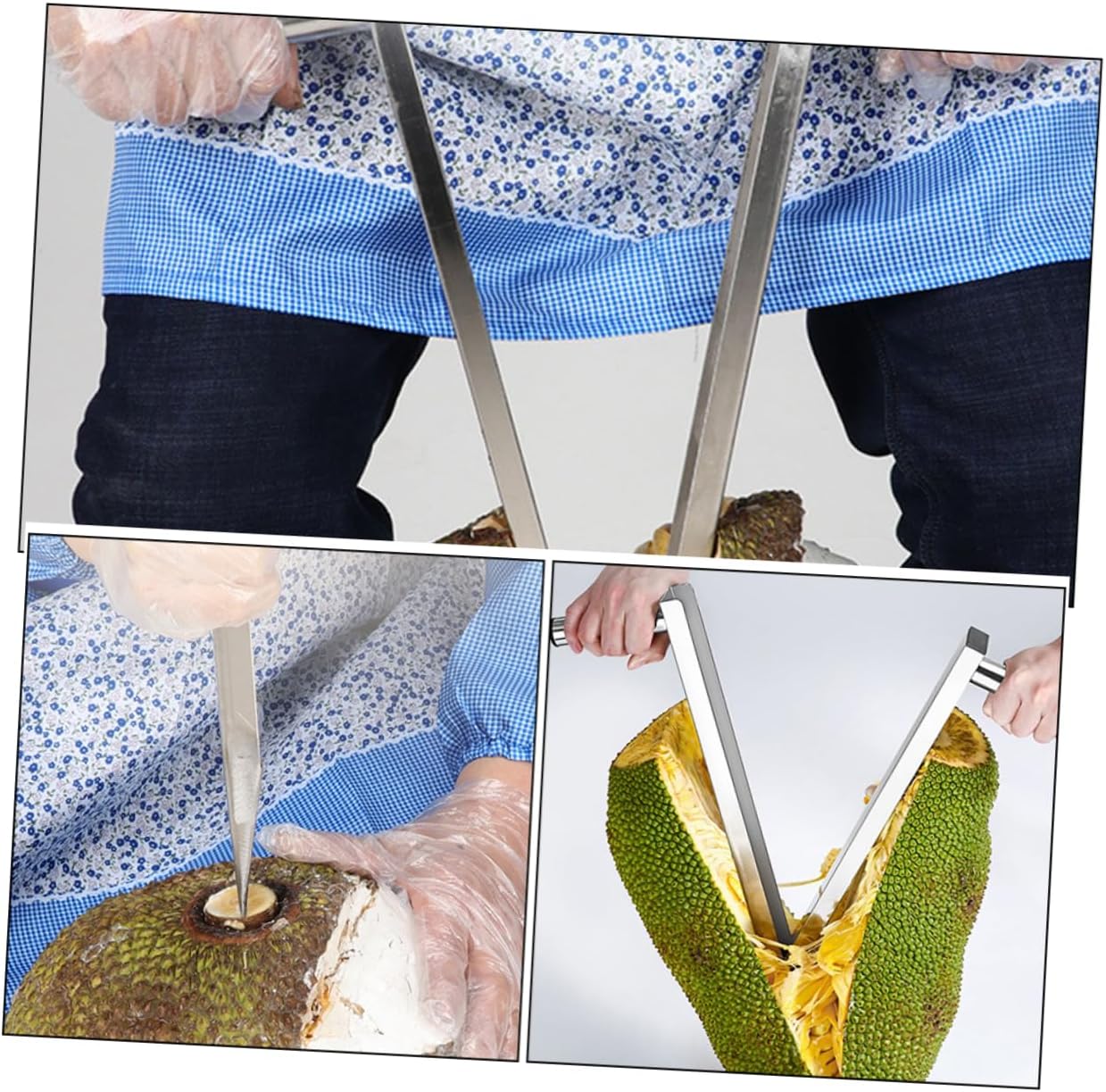 ULTECHNOVO Stainless Steel Jackfruit Opener Tool Fruit Core Remover for Easy Jackfruit Coring