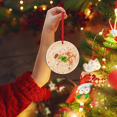 Miniatura 4 de Adorno  Divertido y delicioso adorno colgante de árbol de Navidad de comida rápida, tortilla mexicana, adornos de burrito, decoraciones de Navidad,