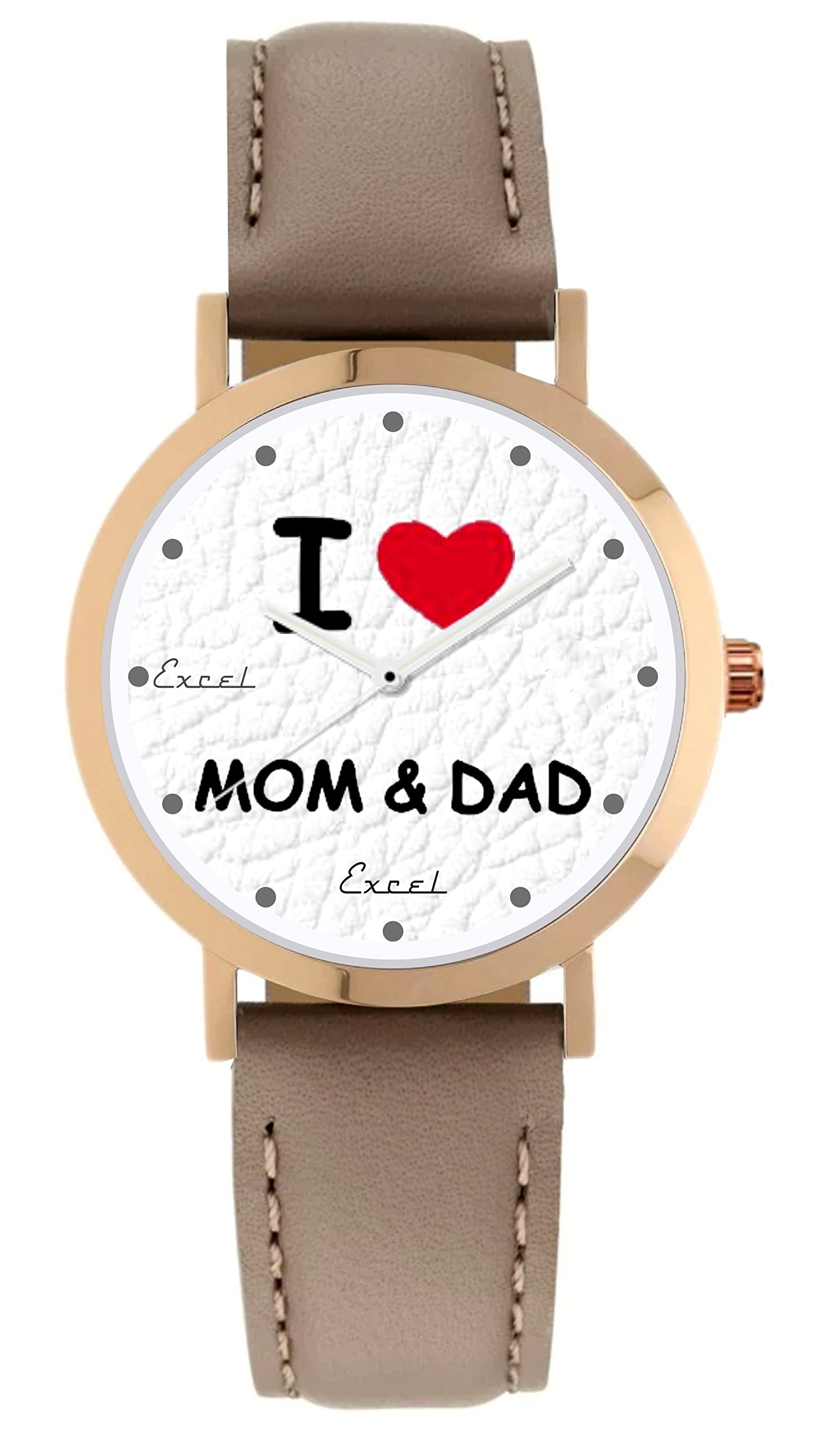Classy Rosegold I Love Mom & Dad Quote Watch | for Boys & Girls | Premium Rosegold Watch (B0BB32B487) Amazon Price History, Amazon Price Tracker