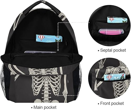 Miniatura 6 de JIPONI Mochila para mujeres y hombres, mochila escolar para estudiantes, mochila de viaje para computadora portátil, mochila Daypack-F, Dragón,