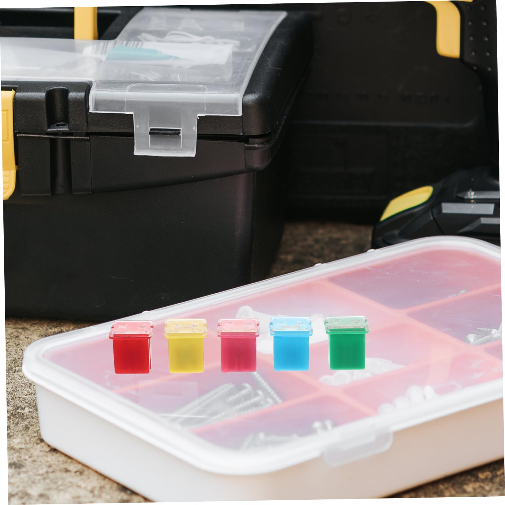 Gatuida 60pezzi Fusibili Per Auto Assortimento Di Fusibili Scatola Per Protezione Circuito Facile Installazione e Sicurezza Elettrica Per Veicoli