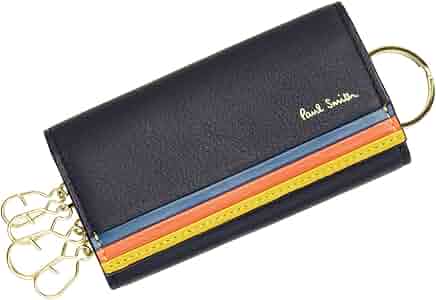 【美品】ポールスミス キーケース 4連 ブラック レザー Paul Smith 【名入れ】Paul ポールスミス キーケース クロップド