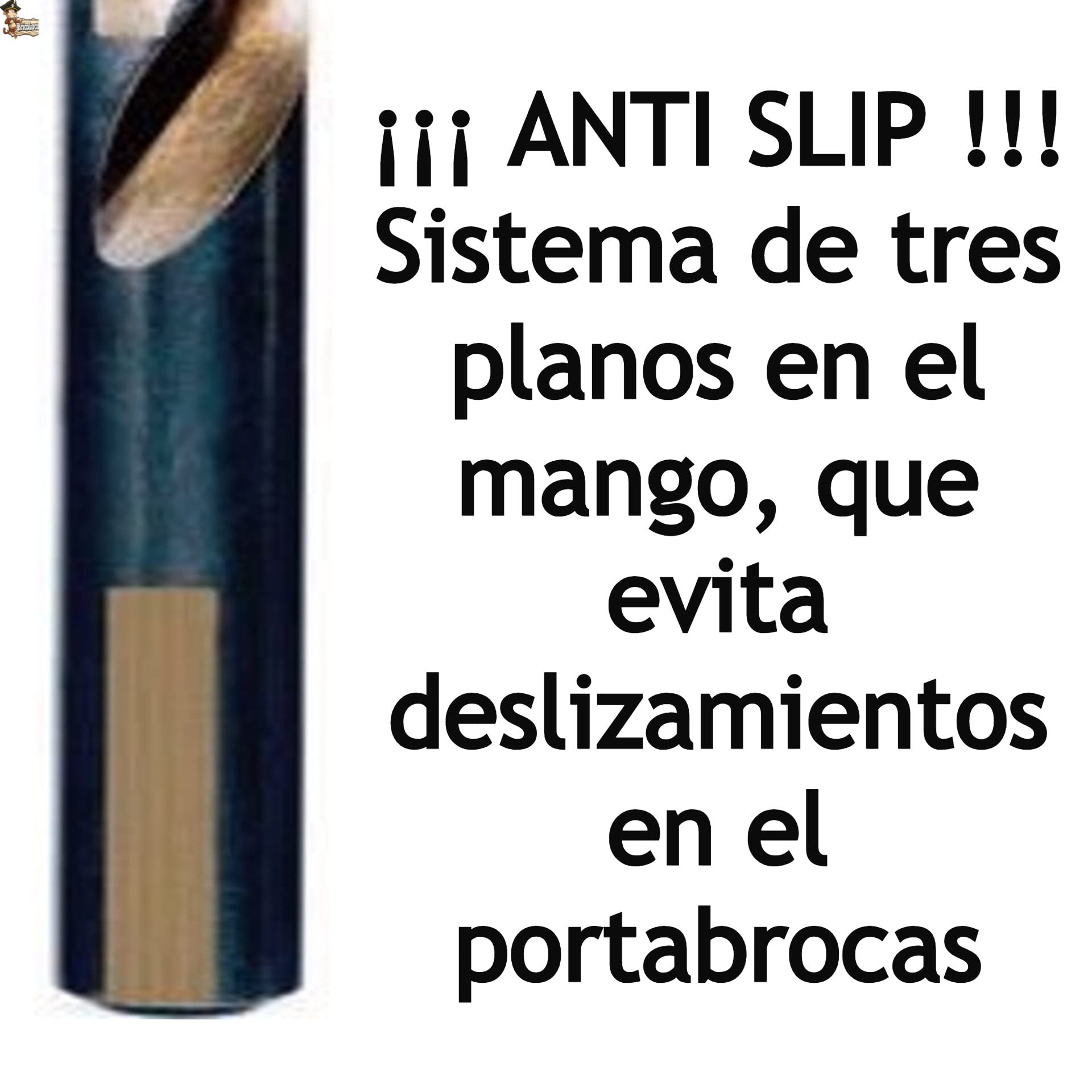 BricoLoco.com Kit estuche Brocas metal acero rápido HSS-G. Juego 19 brocas mango cilíndrico antideslizante. Autocentradora. Ángulo corte 135º. Alto rendimiento industrial. (19 BROCAS (1-10x0,50))