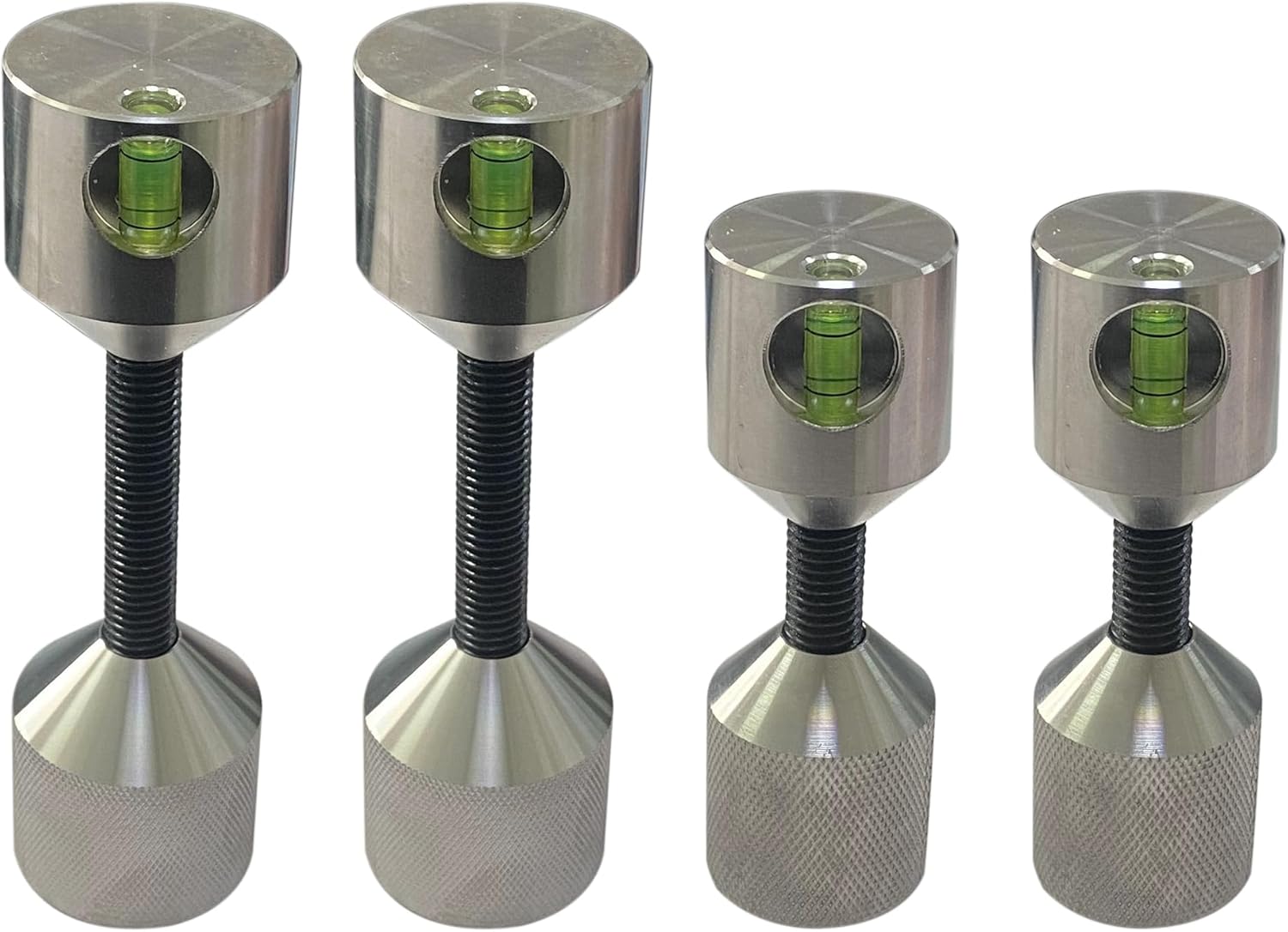 Flange Two Hole Pins Set, 304 Stainless Steel Pipe Fitting Tools with Built-in Level,1-5/8" Diameter, for Pipe Flange Hole Positioning Alignment (1-5/8 Inch Diameter)