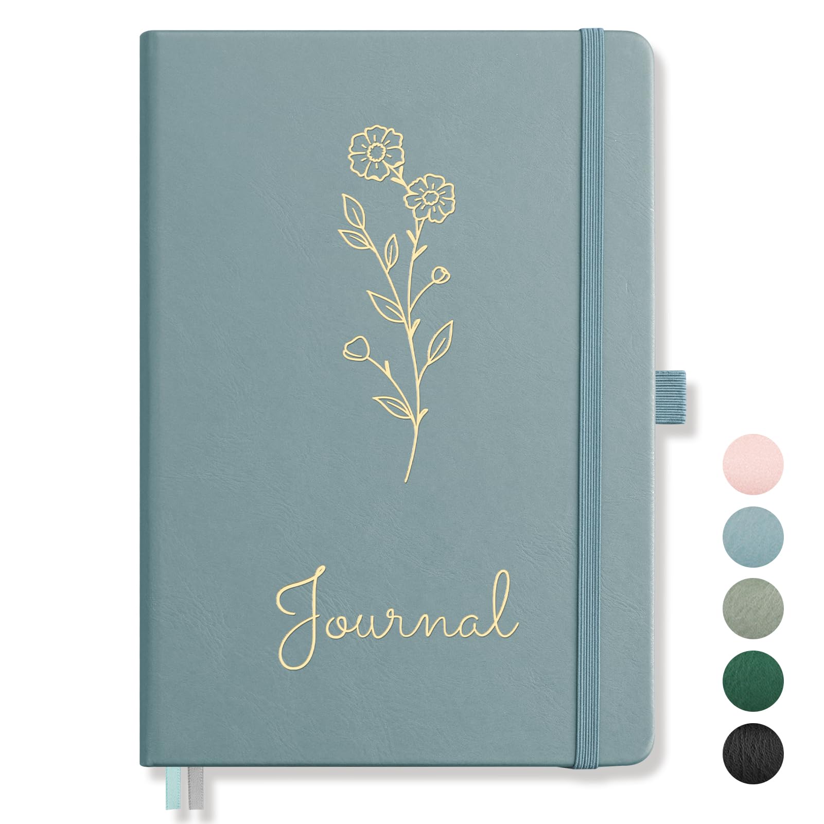 AUTEMPO A5 Journal Notebook Lined, Hardcover Note Book Leather Journals for Women 192 Pages Notebook, 100gsm Lined Paper