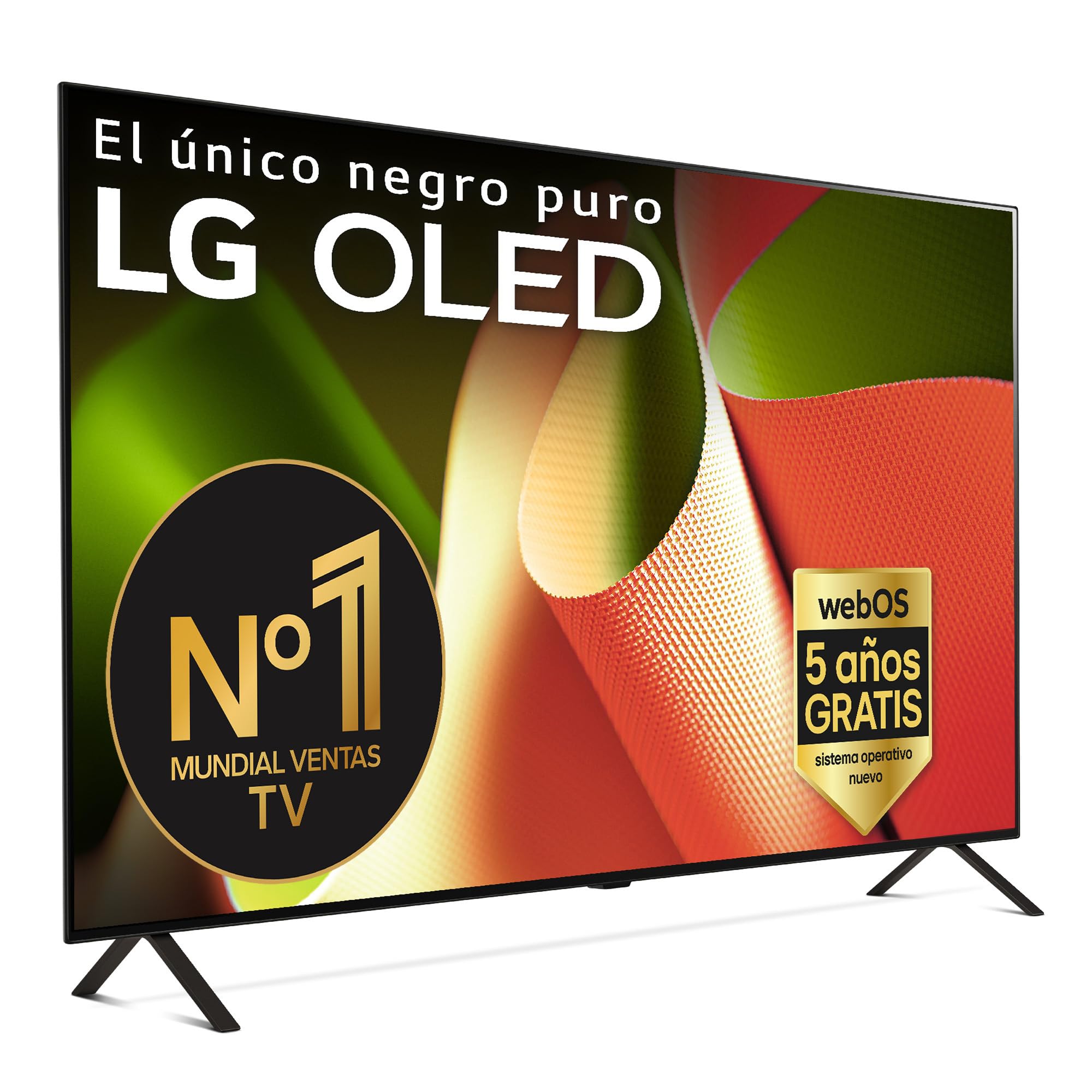 LG OLED55B46LA, 55", OLED 4K, Serie B4, 3840x2160, Smart TV, WebOS24, Procesador a8, Dolby Vision, Dolby Atmos, TV Gaming, 120 Hz, AMD FreeSync, Negro