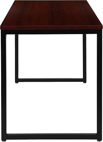 Miniatura 53 de Flash Furniture escritorio para computadora Nogal rústico,Negro,Blanco,Arce,Mahogany,Gris (rustic gray),Nogal,https://www.amazon.com/dp/undefined