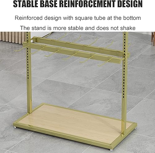 Miniatura 5 de Estantes al por menor accesorio de exhibición de tienda de ropa, estante organizador de accesorios de exposición de centro comercial con ganchos,