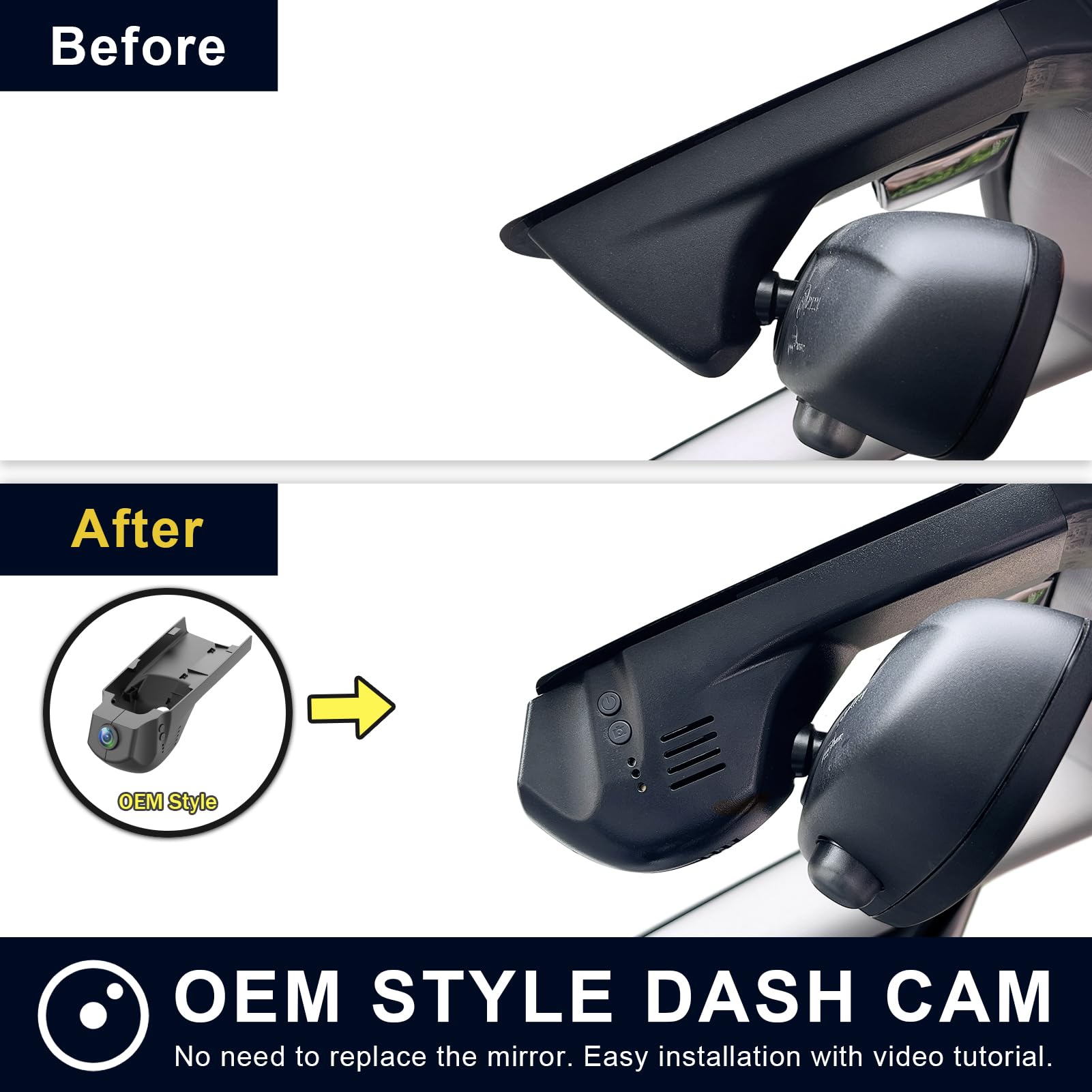 Mangoal Dashcam Avant 4K & Arrière 1080P pour BMW 2 Series (Modèle A)