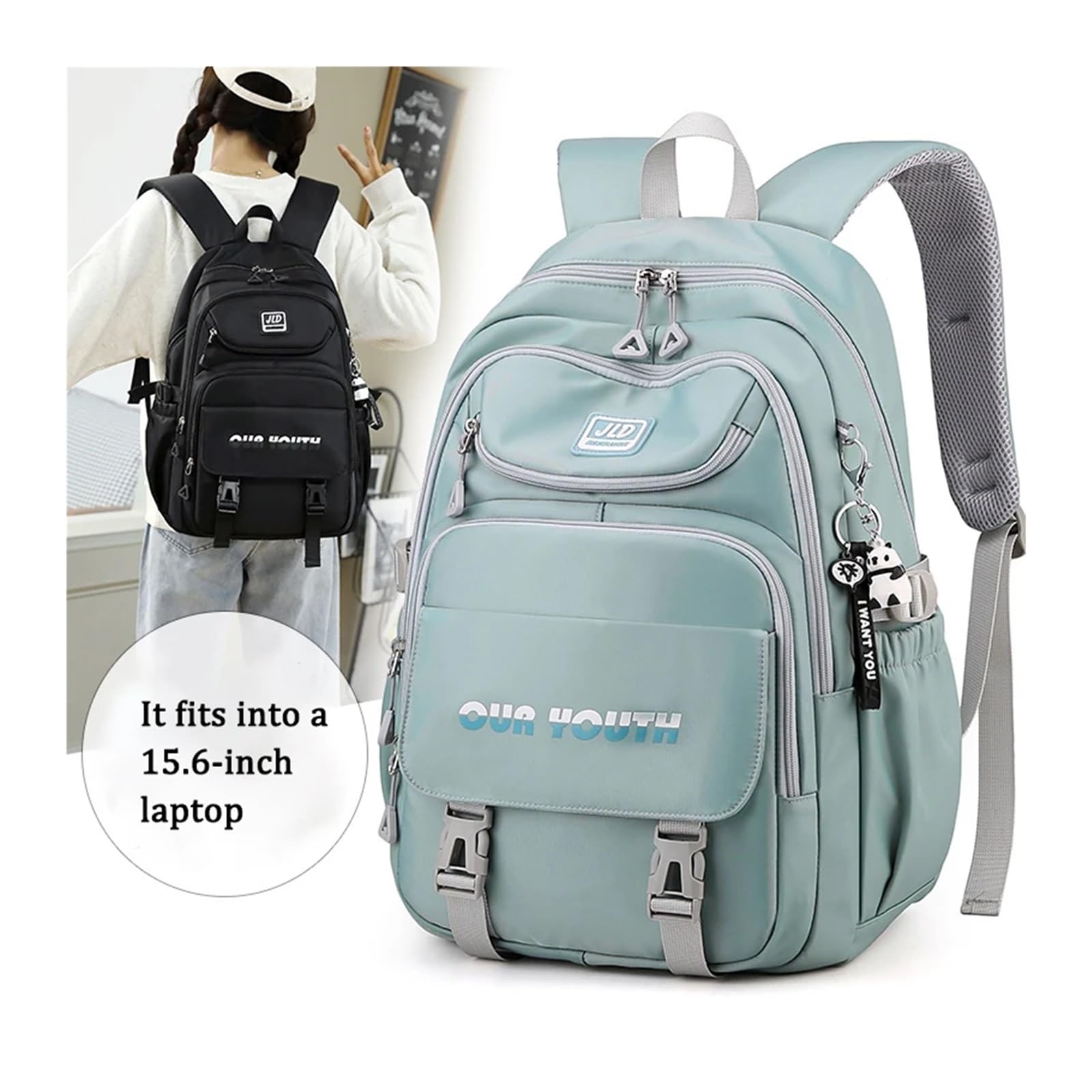 Pengchang Mochila for niña, niño, niño y adolescente, mochila escolar, mochila for clase, mochila primaria, mochila for jardín, mujer