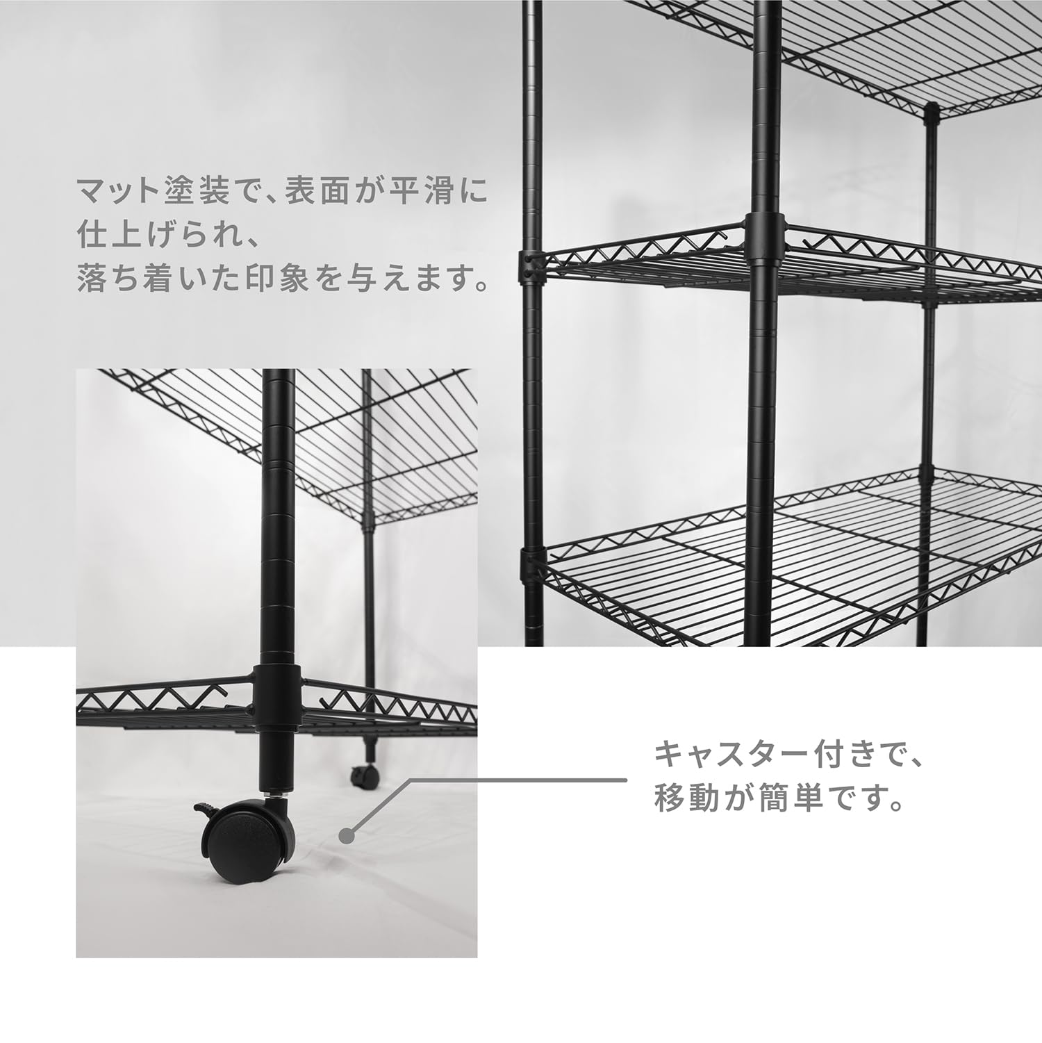 Amazon｜5段 スチールラック ブラック 幅75×奥行35×高さ150cm｜メタル