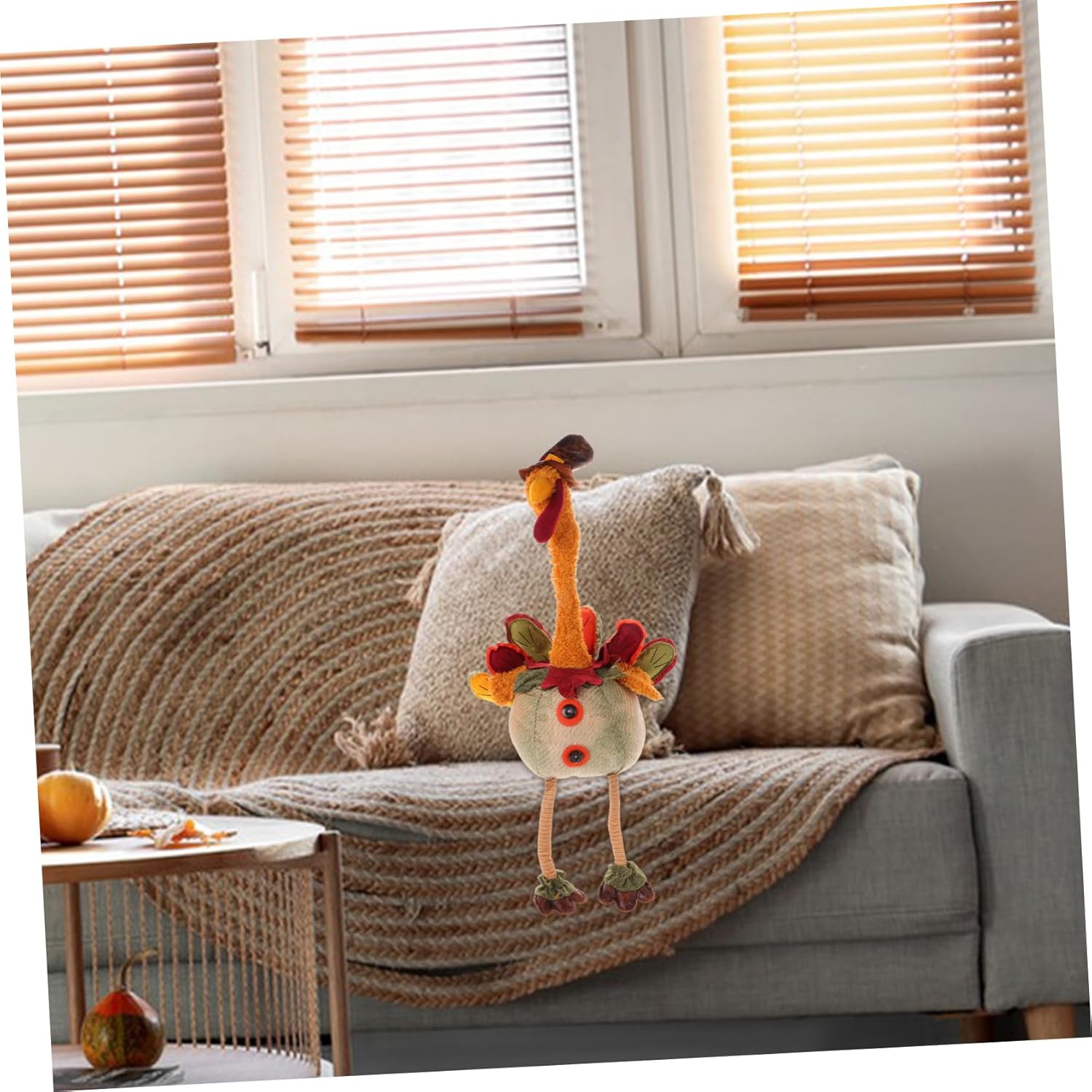 Cabilock Thanksgiving Turkey Gnome Decoration Unique Turkey Figurine for Fall Table Decor for Thanksgiving Celebrations Special Idea for