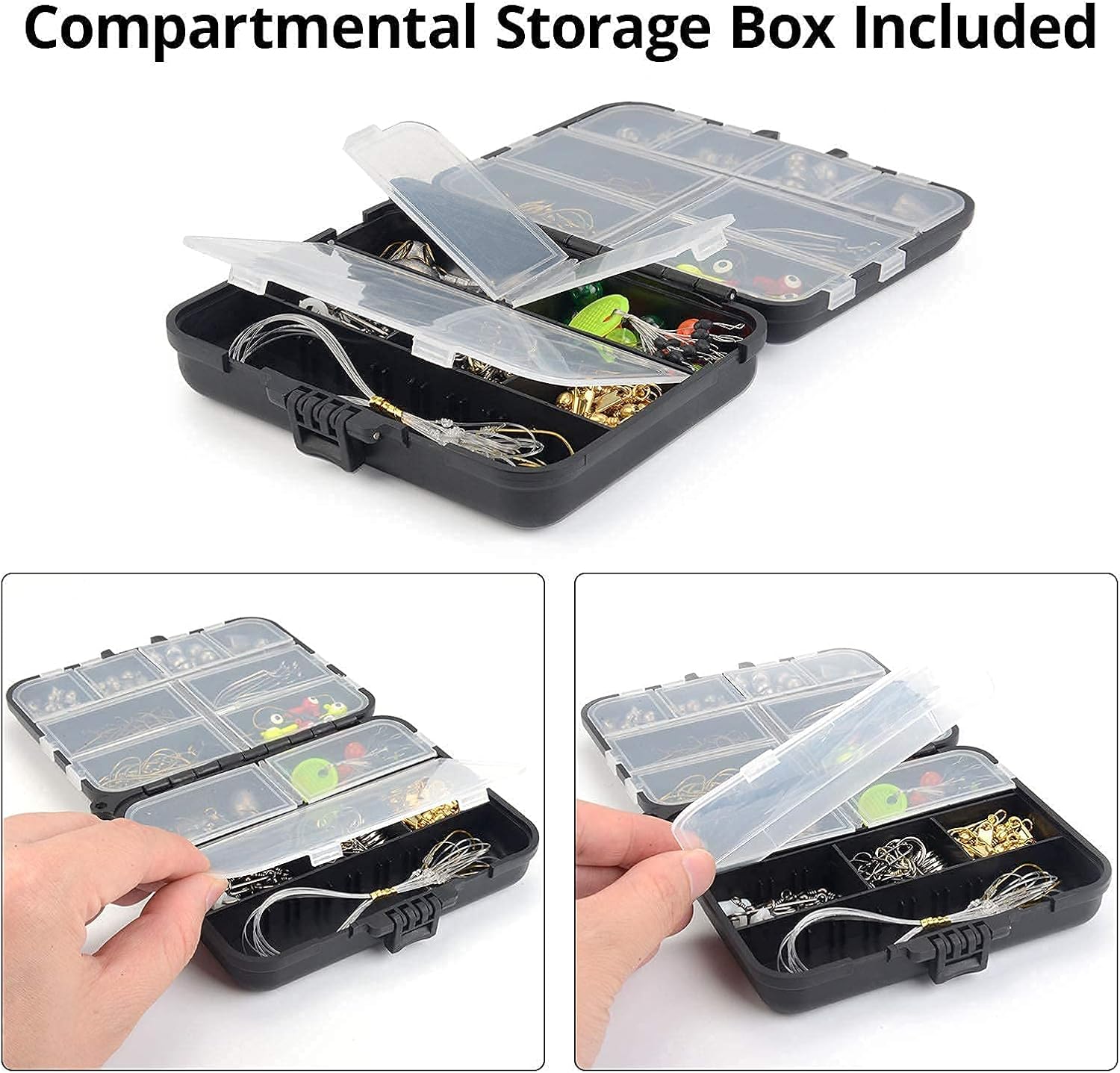 MadBite Freshwater Terminal Tackle Kits, 181 pcs, Fishing Hooks, Fishing Accessory Kit, Freshwater Fishing Gear, Fishing Tackle, Fishing Weights & Sinkers, Jig Hooks, Floats and Bobbers : Sports & Outdoors
