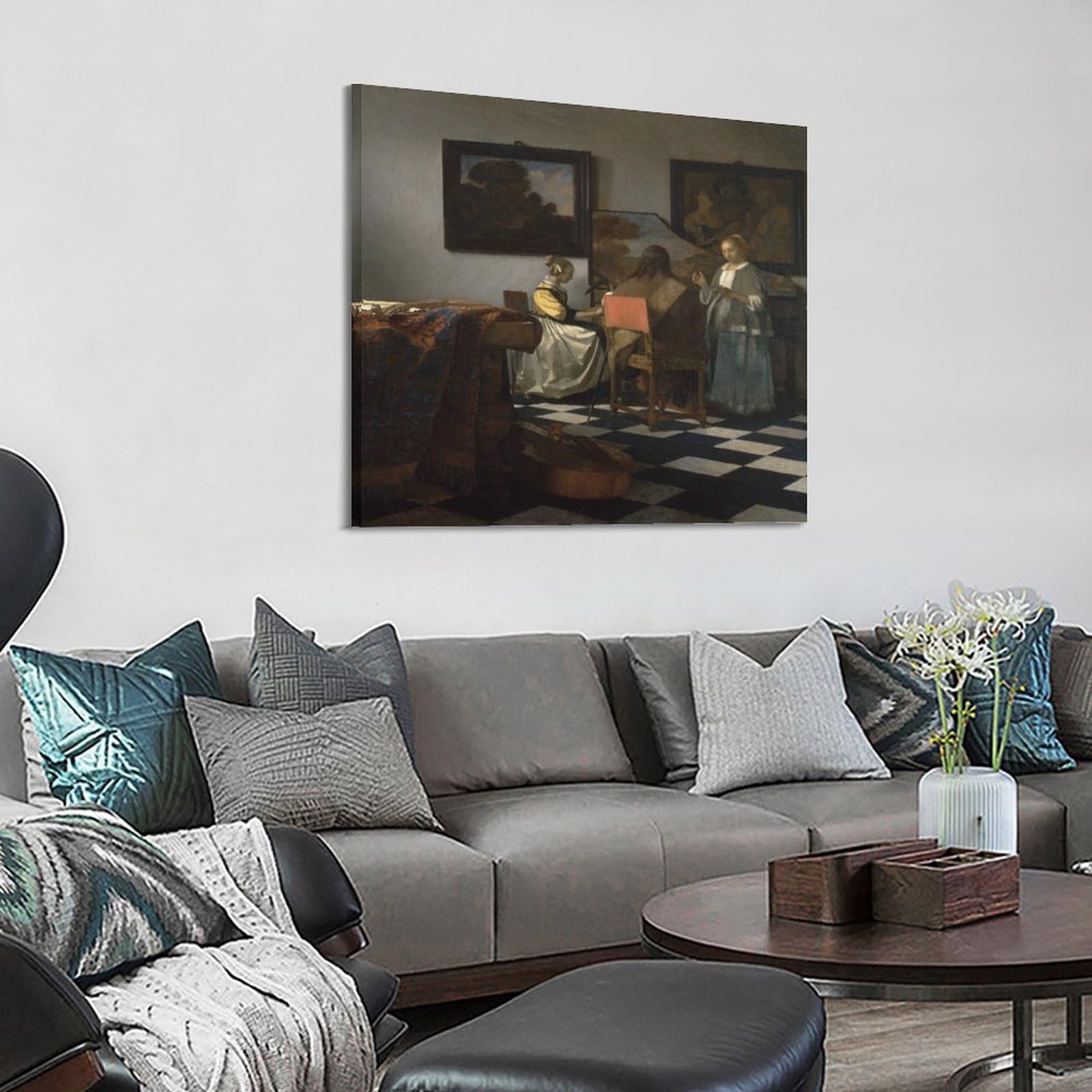 Johannes Vermeer - Poster del concerto 71 x 71 cm