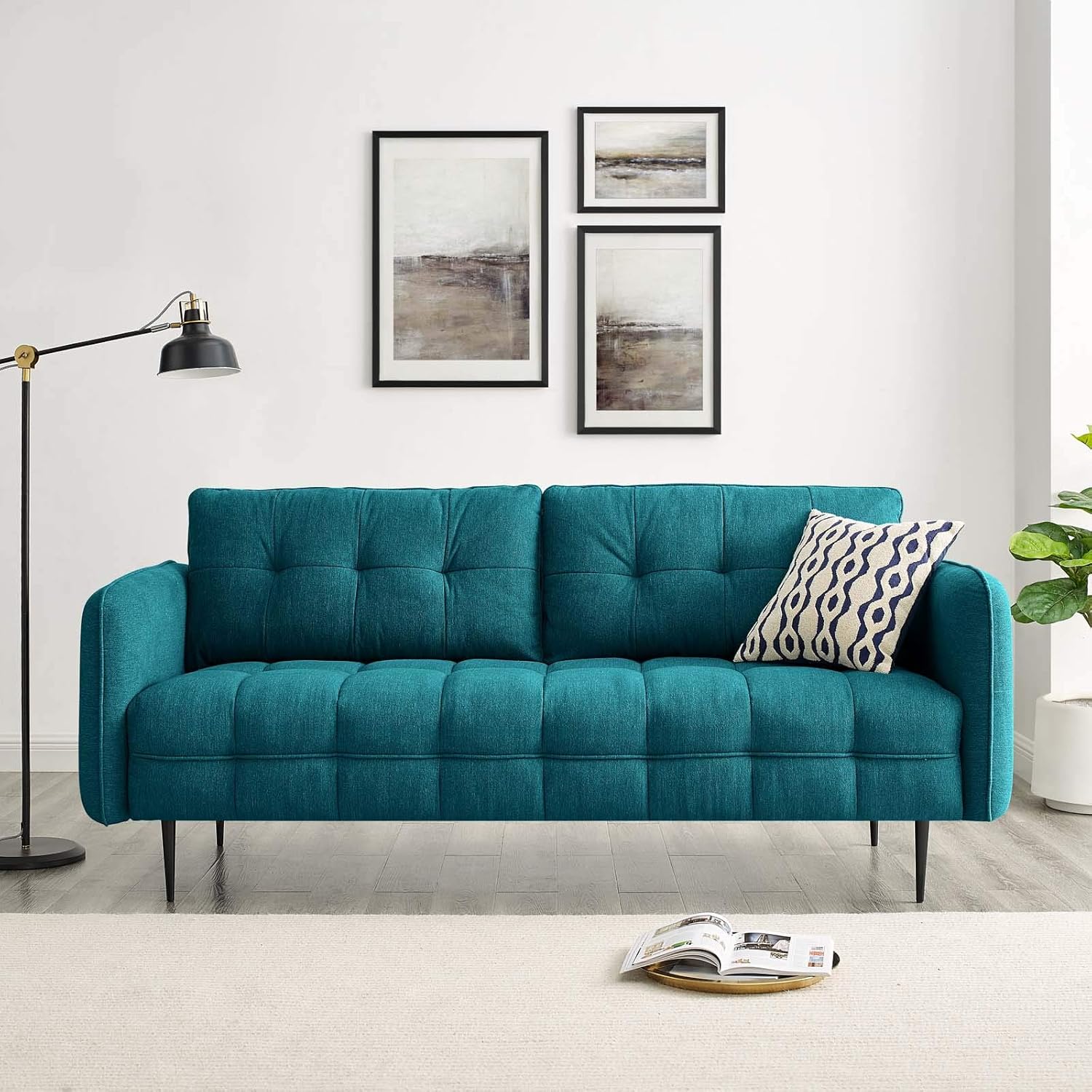 Modway Cameron Sofas, Teal