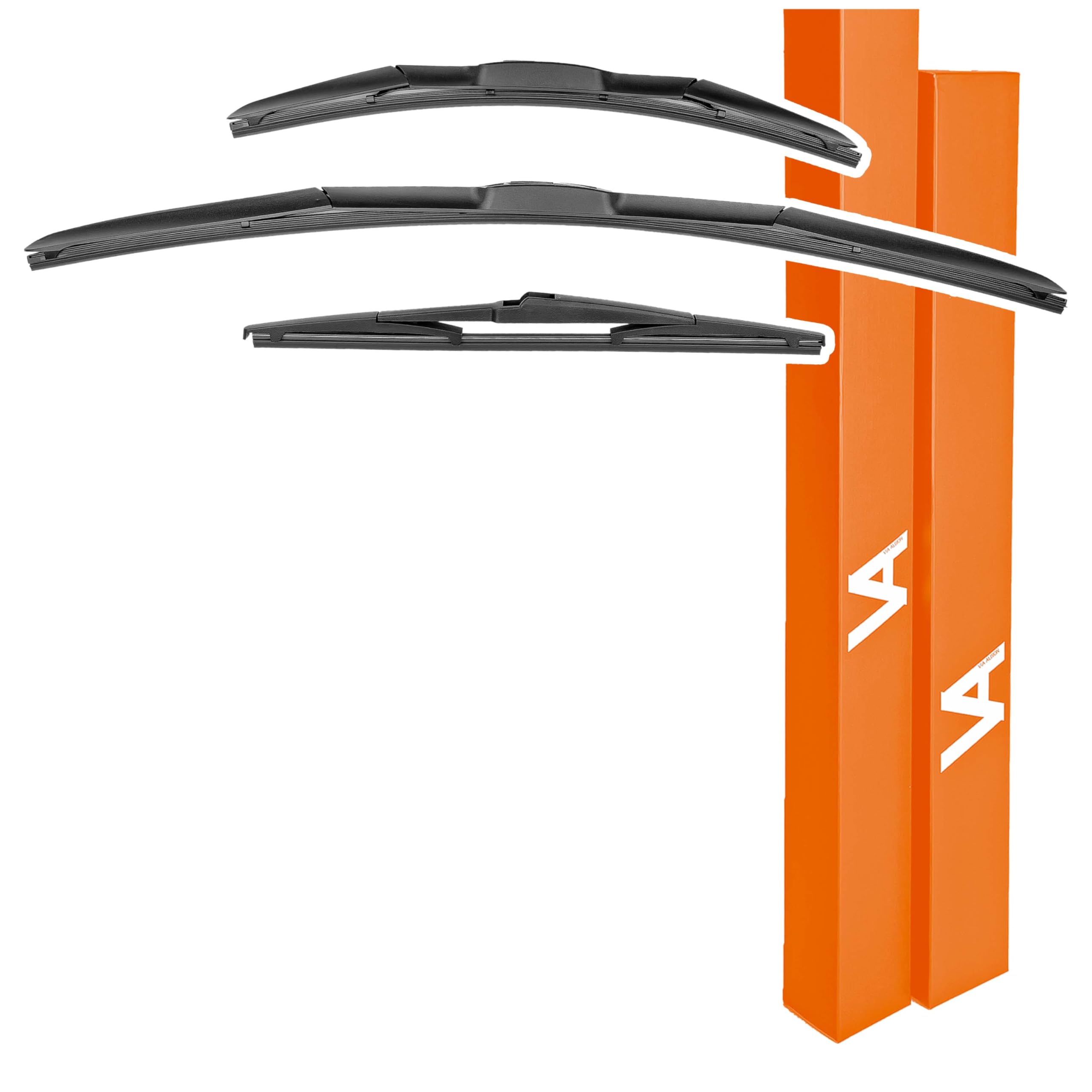 Wiper Blades for • HYUNDAI TUCSON Mk3 (2015-2020) • All-Weather Front & Rear Wipers Set