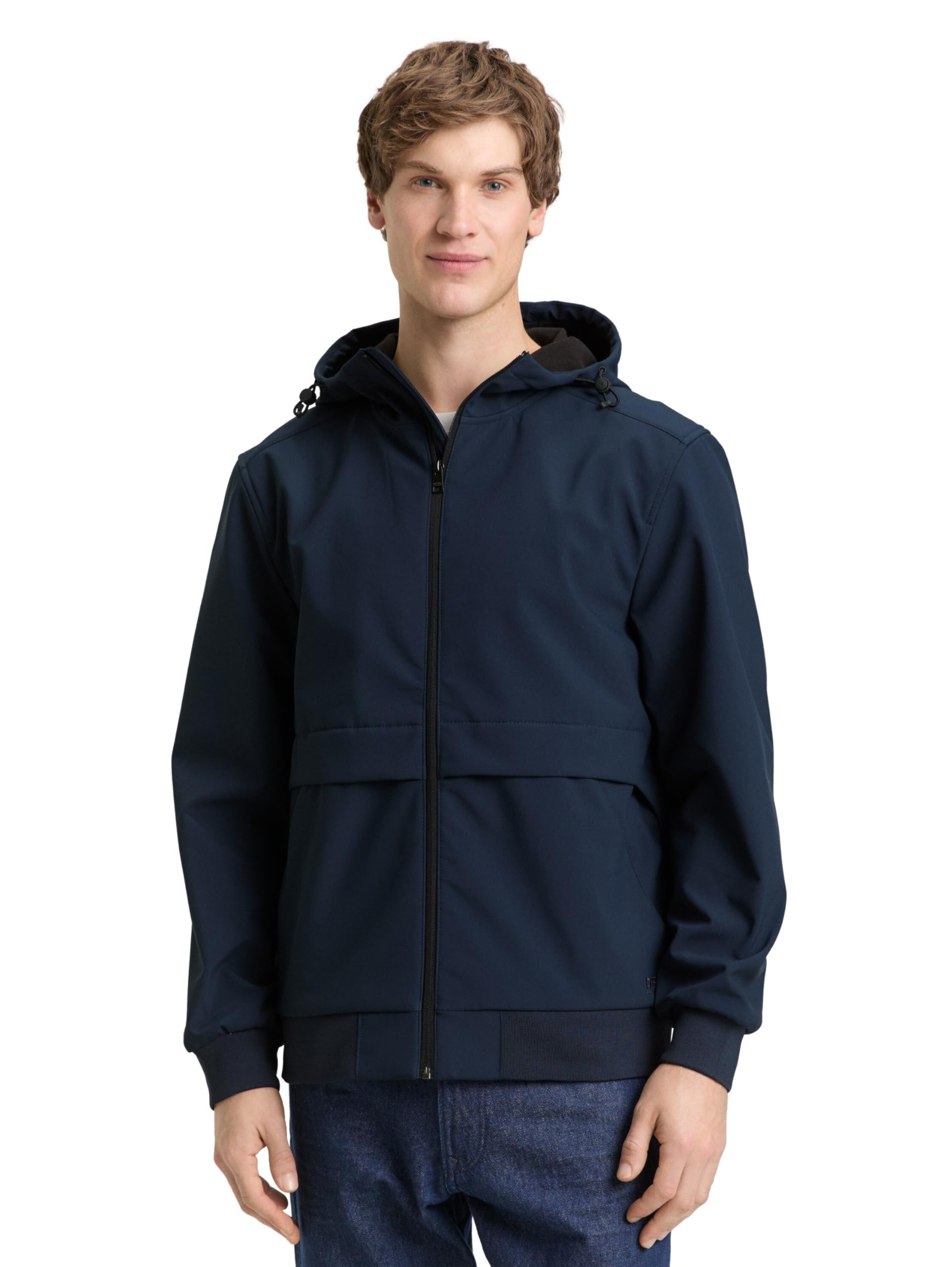 TOM TAILOR Denim Herren Softshell-Jacke mit Kapuze