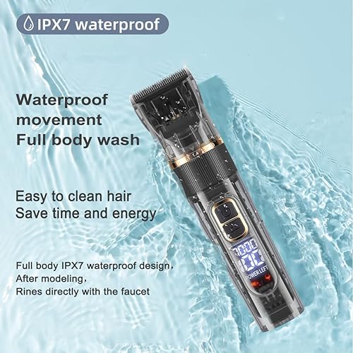 Miniatura 2 de Cortadora de pelo para perros, kit de cortapelos para perros con pantalla LED, cortaúñas para mascotas para perros, abrigos gruesos, juego de