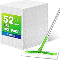 Vista 8 de Paños de barrido en seco, 100 unidades de repuesto para mopa compatible con Swiffer Sweeper - Repuestos desechables para trapeador para limpiar