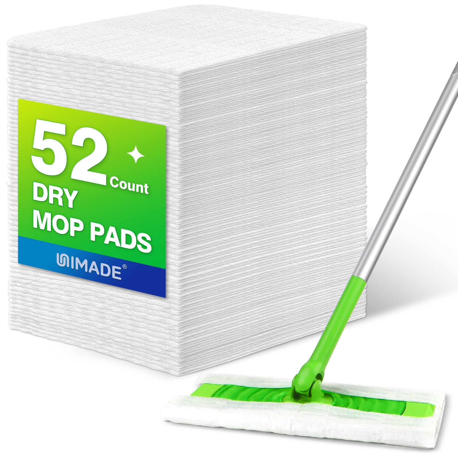 UNIMADE Dry Sweeping Cloths, 52 Count Mop Refills