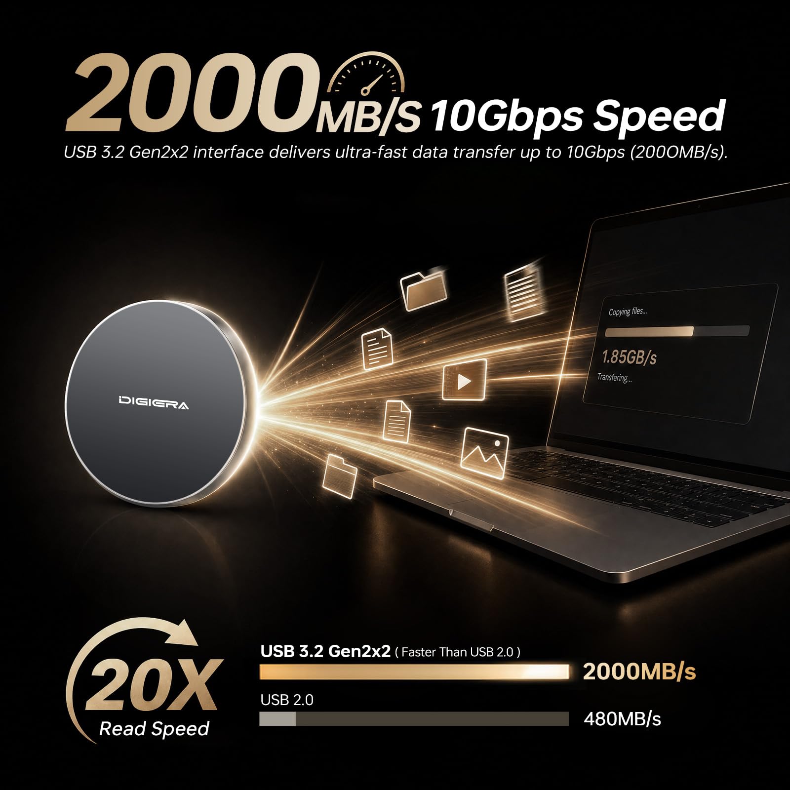 Amazon.co.jp: DIGIERA (ディジエラ) 2TB 磁気ポータブル SSD 外付け