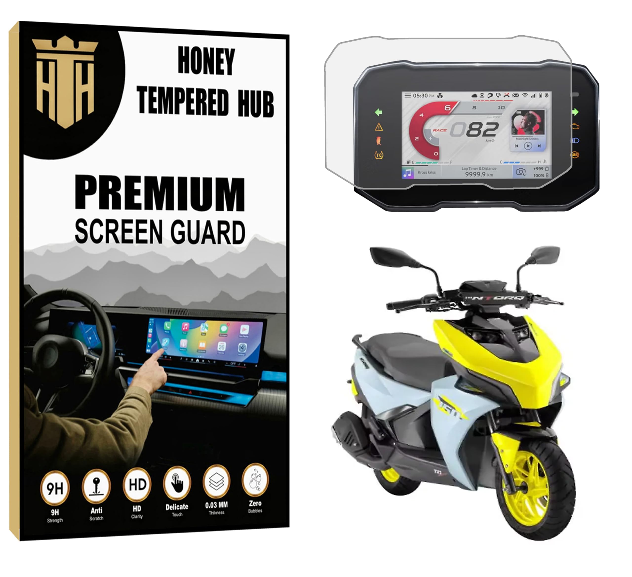SCREEN GUARD FOR NEW SUZUKI BURGMAN STREET 125 SCOOTER FACELIFT 2026 - RIDE CONNECT TFT EDITION PROTECTOR / HD Clarity / NEW Burgman street 125 2026 Display Speedometer Console Accessory [Not Tempered Glass] — Amazon image 20