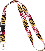 Desert Cactus State of Maryland Lanyard Flag Car Keys ID Badge Holder Keychain Souvenir Detachable Breakaway Snap Buckle (Repeating Pattern Lanyard)