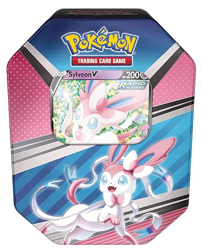 Pokémon TCG: V Heroes Tin Sylveon (1 Foil Card & 4 Booster Packs) - Single