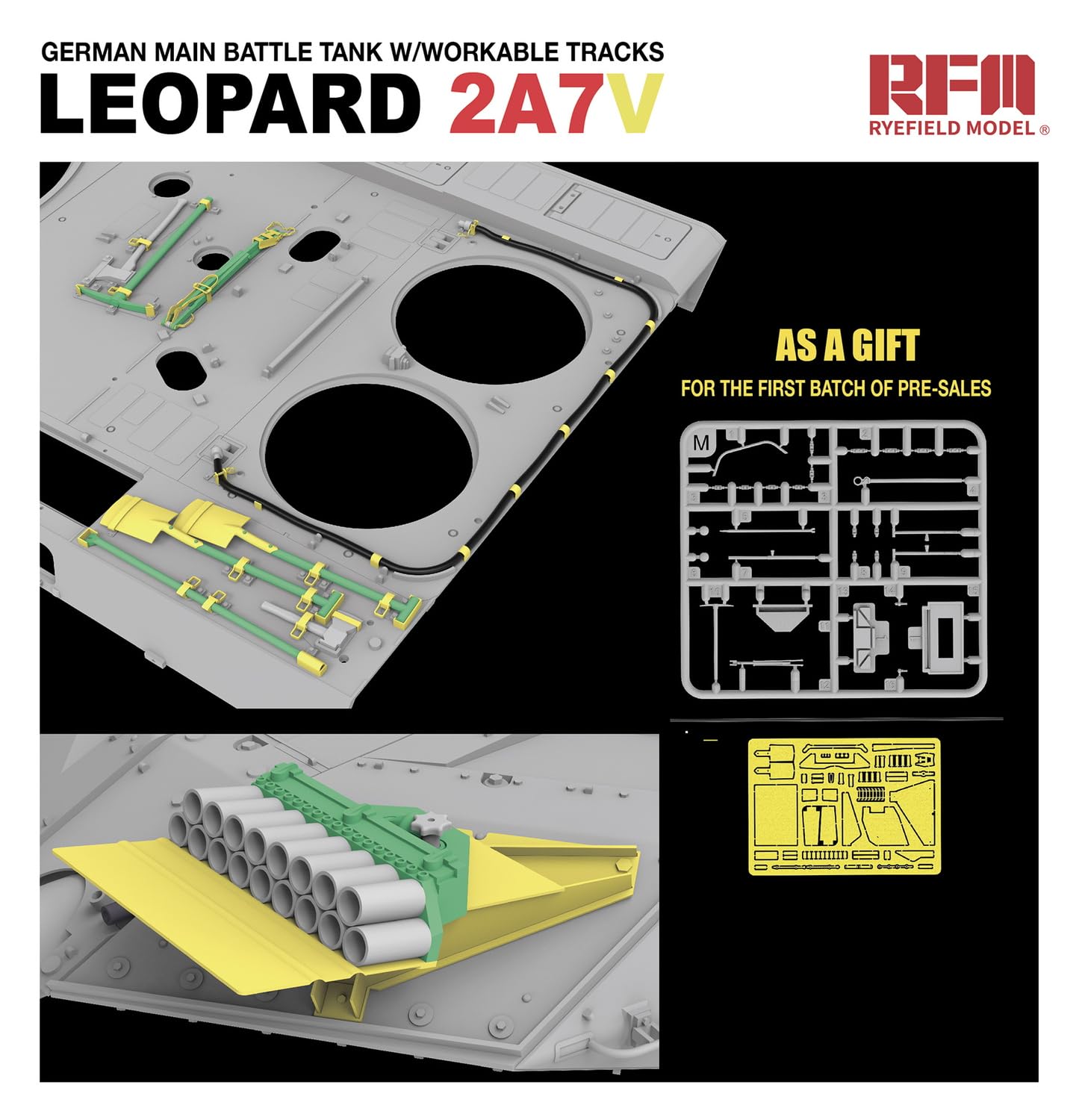 Modellbausatz RYE FIELD MODEL: 1/35; German Leopard 2A7 Main Battle