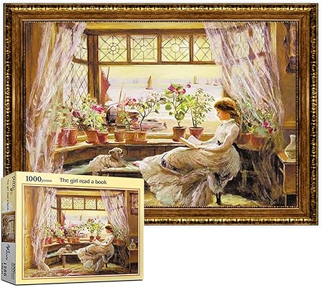 Amazon Puzzlelife 1000 ピース ジグソーパズル 本を読む少女 ジグソーパズル おもちゃ Amazon Puzzlelife 1000 ピース ジグソーパズル 本を読む少女 ジグソーパズル おもちゃ