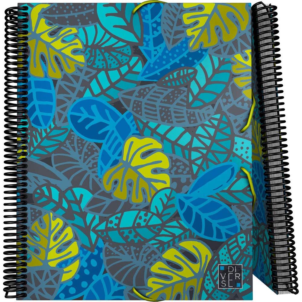 Grafoplás 39822164 A4 Spiral Pouch Binder, Diverse Leafs, Polypropylene Covers
