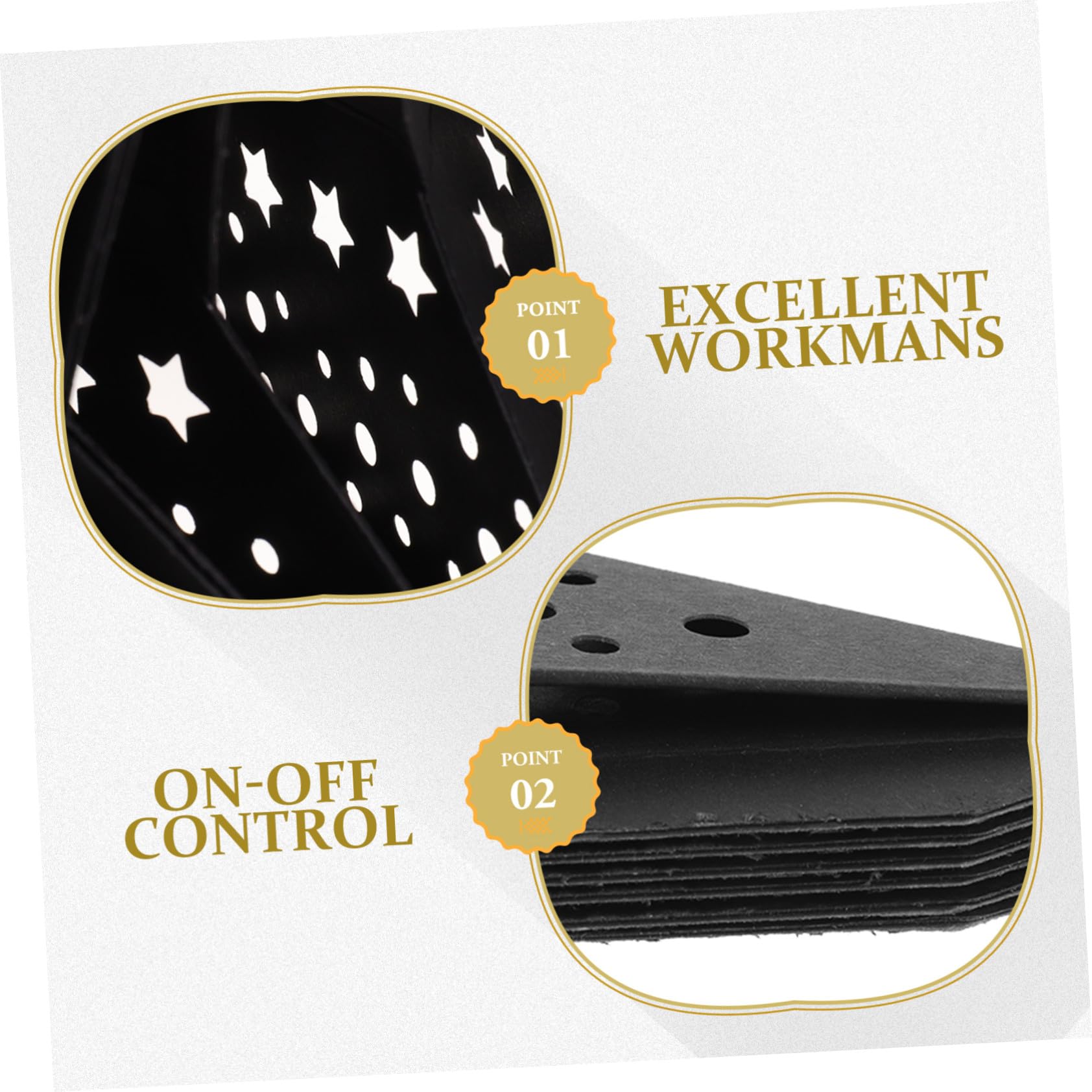3 Pièces Abat-jour Étoile Papier pour Décoration Lumineuse Noël Lampe Suspendue Creuse Sept Branches Décoration Festive Intérieure pour Fête