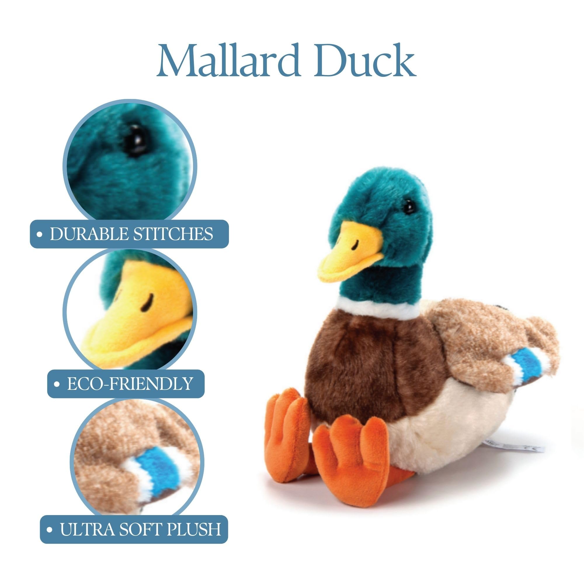 Amazon.co.jp: ふれあい動物園 マガモのぬいぐるみ Wild Onez 12インチ