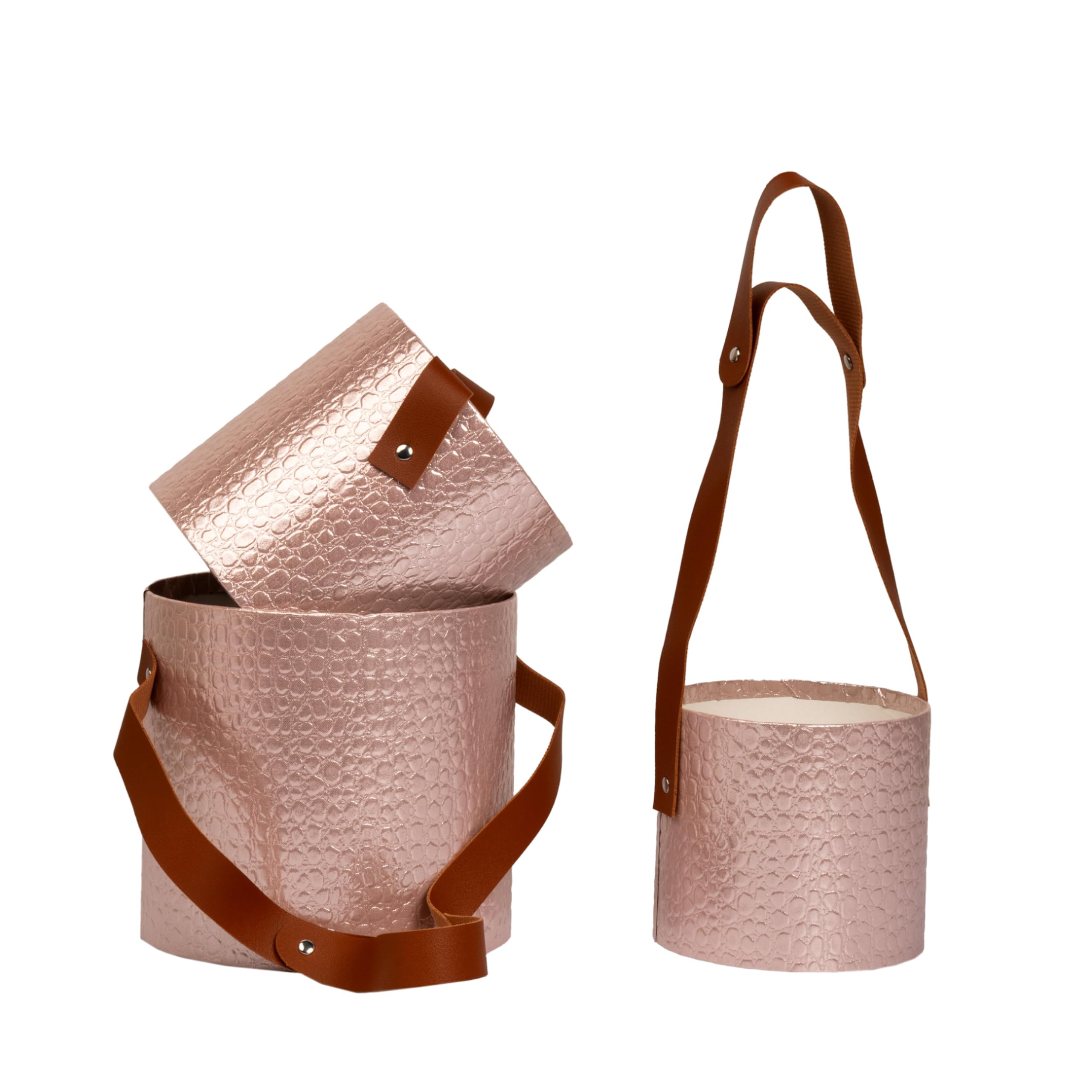 Flower Box Decorative Open Flower Box For Bouquets 18x17x10Cm Pink