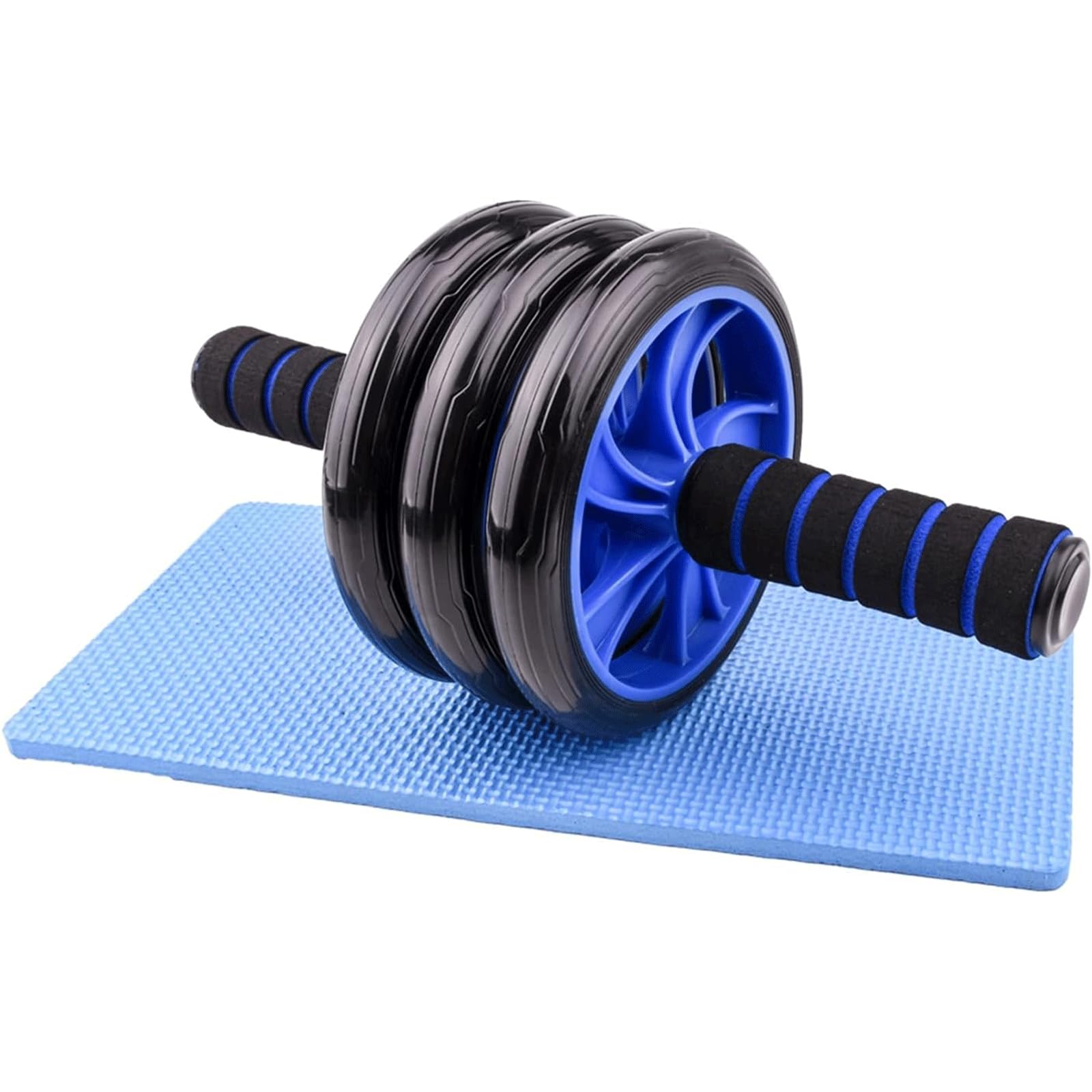 Bauchrad-Übungsroller mit Widerstandsbändern, Trainingsgerät für Kernfitness, bestes Bauchtraining