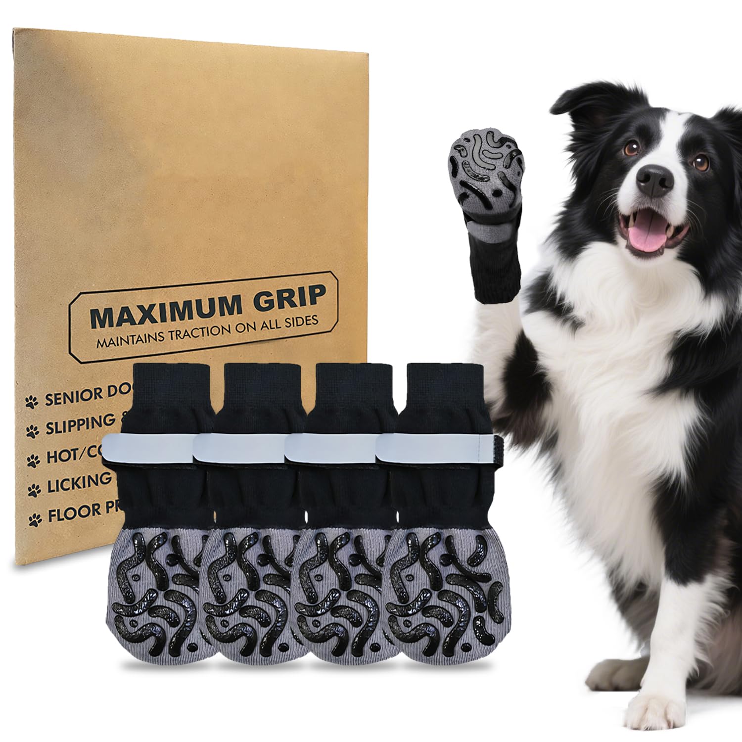 ELNX 2 works Dog Socks Paws Stop Licking