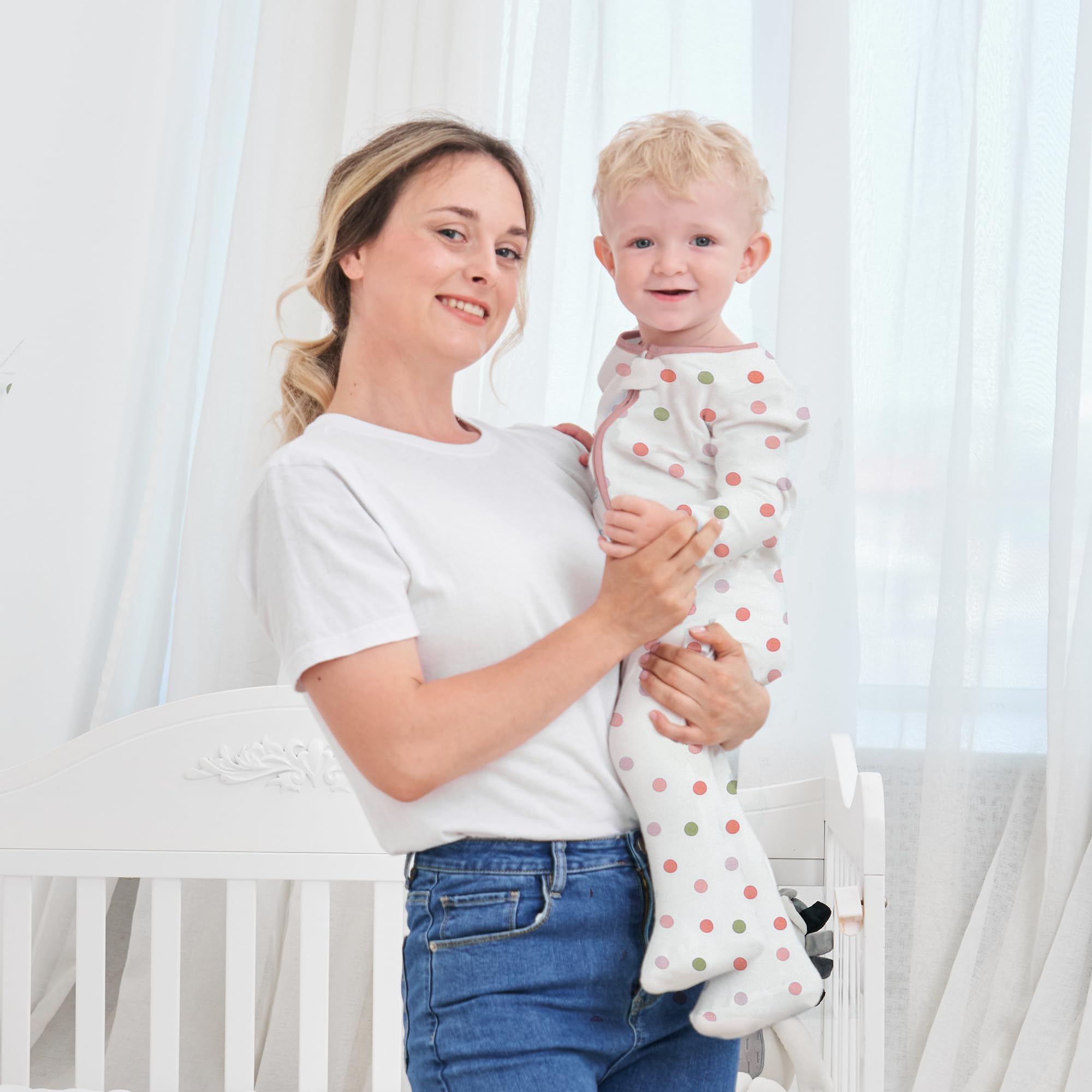 Miracle Baby 3 Pezzi Neonato Pagliaccetto con piede in Cotone, Bambino Pigiama Ragazze Ragazzi, Tutine Manica Lunga, Abbigliamento primavera autunno Bodysuit, Ceniera