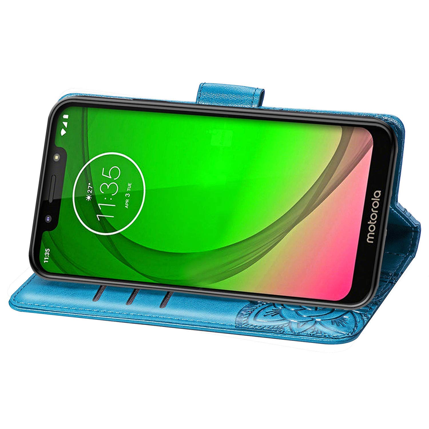 Originale Custodia a Portafoglio Per Motorola Moto E6 Più