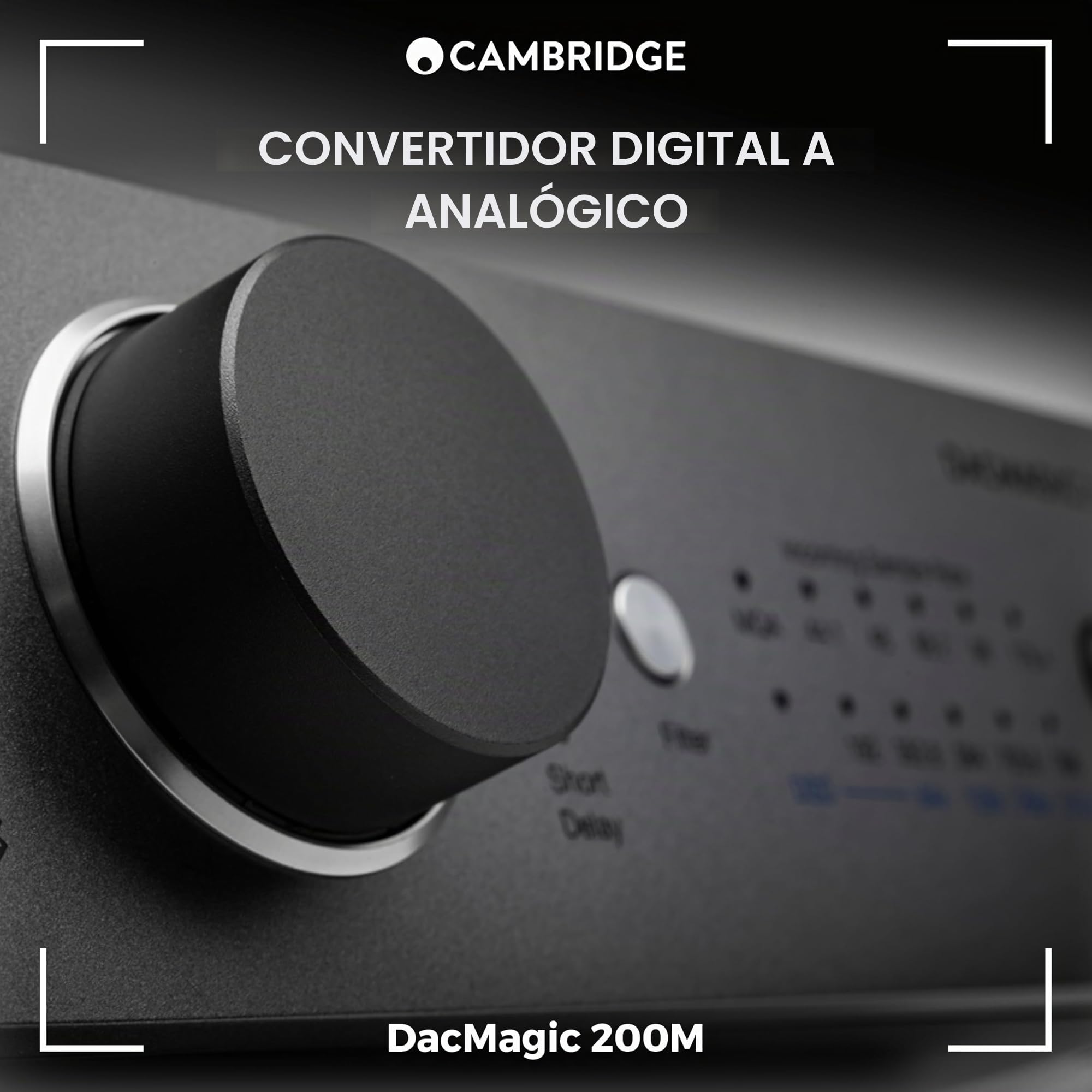 Cambridge Audio DacMagic 200M - DAC HiFi MQA y amplificador de auriculares con Bluetooth - Compatible con PC/MAC con conexión USB - Maneja archivos digitales de hasta 24/768 o DSD512 - Gris lunar