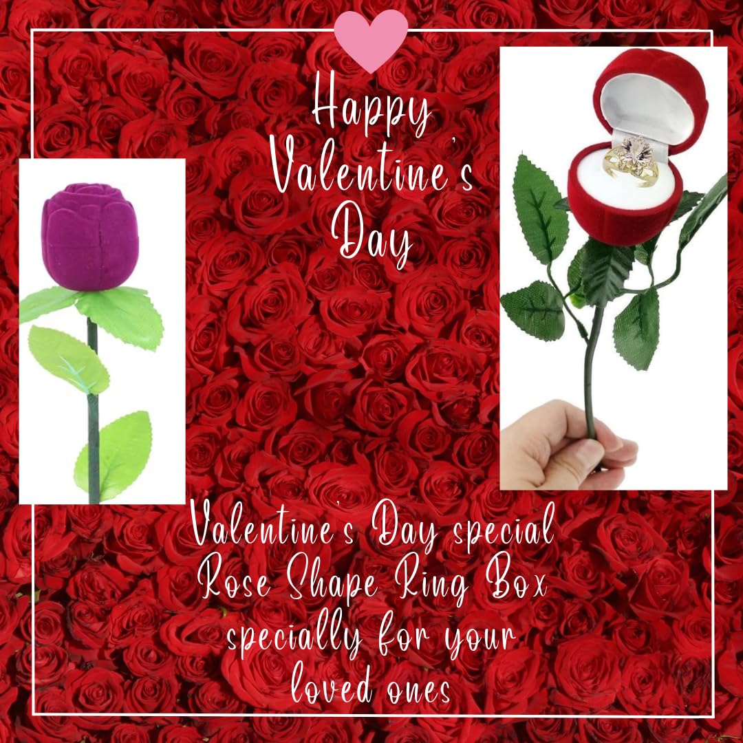 Boîte Cadeau En Velours Rouge En Forme De Cœur Pour Bagues