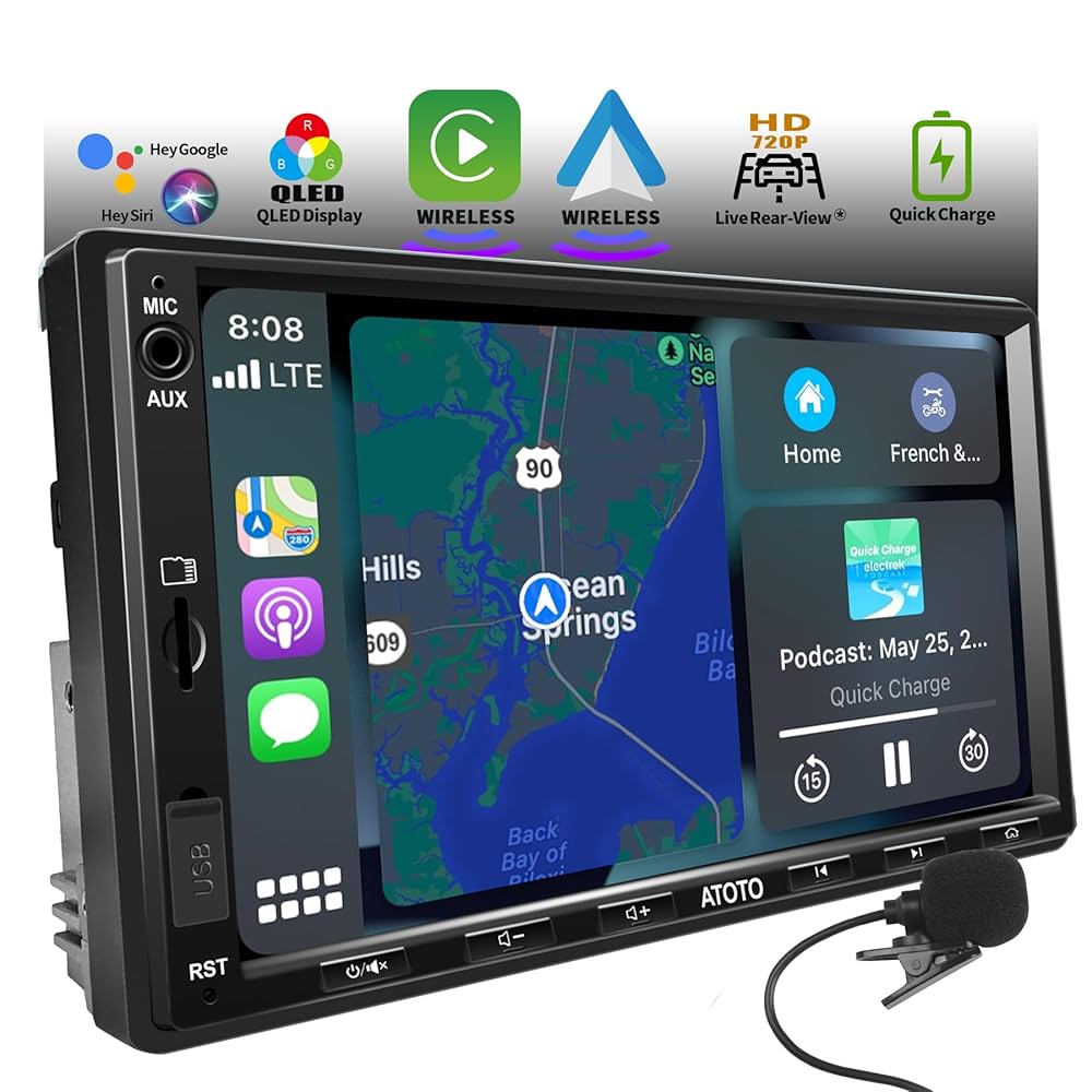 ATOTOEXCEL ディスプレイオーディオ 2DIN 7インチ Amazon.co.jp: ATOTOEXCEL 2 Dinカーオーディオ一体型ナビ 、7