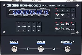 BOSS SDE-3000D デジタルディレイ BOSS SDE-3000D｜デジタル・ディレイの名機を2基搭載したフロア