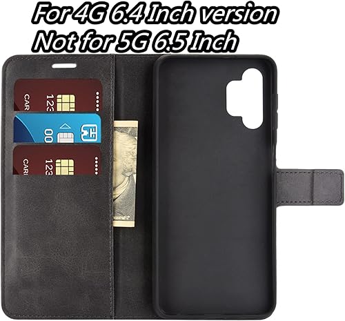 Miniatura 4 de Funda con tapa para Samsung A32 4G Wallet PU Funda protectora magnética para teléfono móvil Samsung Galaxy A32 LTE A325M 6.4 pulgadas Folio Book
