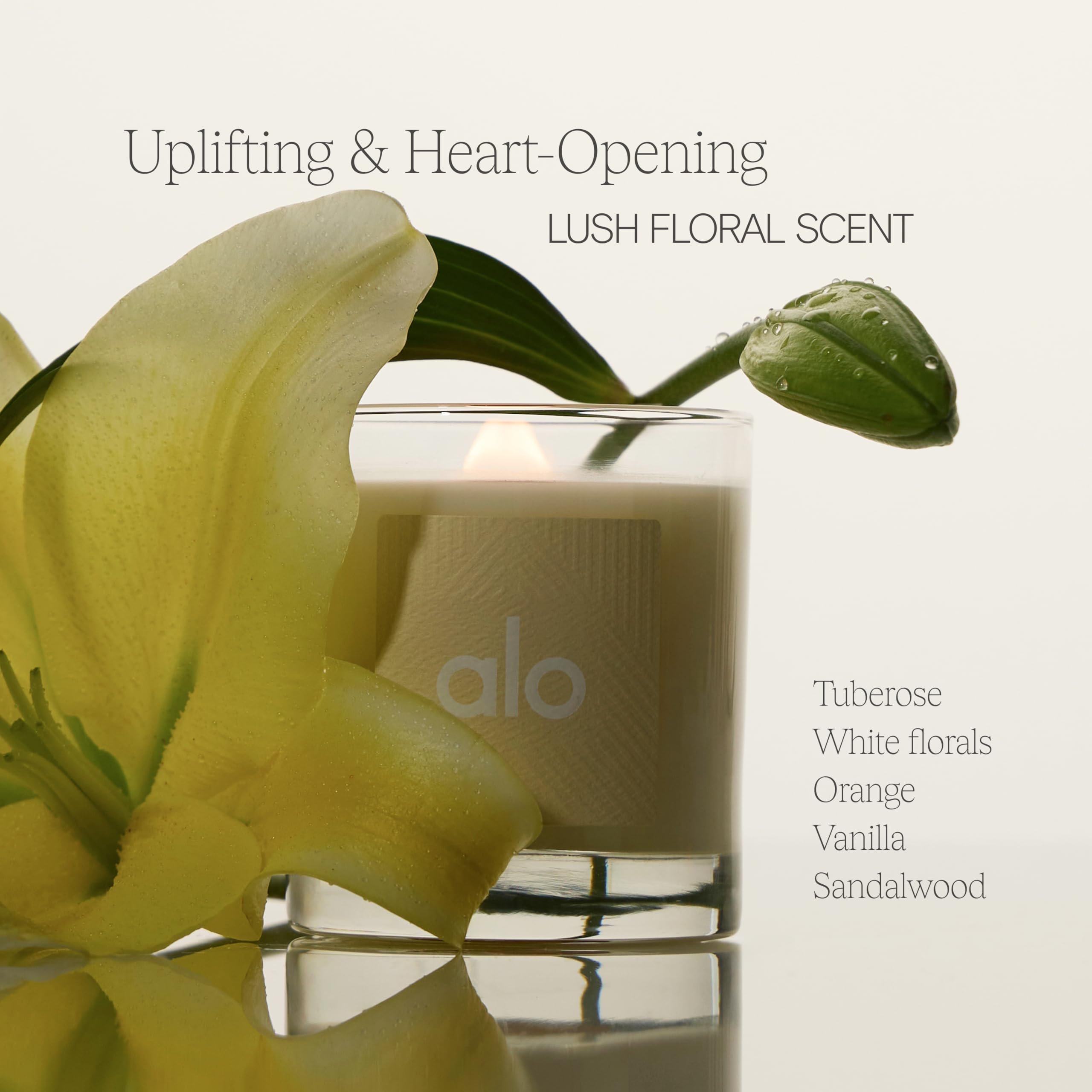 Amazon.com: ALO Love Candle | Floral Scent - Orange, Vanilla and
