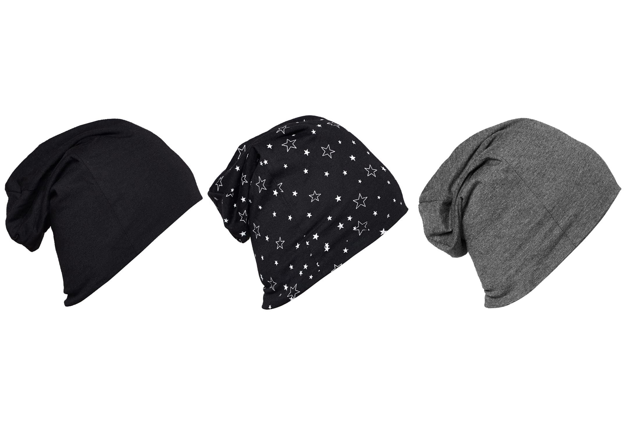 Mack JONNEY Regular Fit Multicolor Men Cotton Blend Beanie Cap(Pack of 3-MACK634047), Free Size
