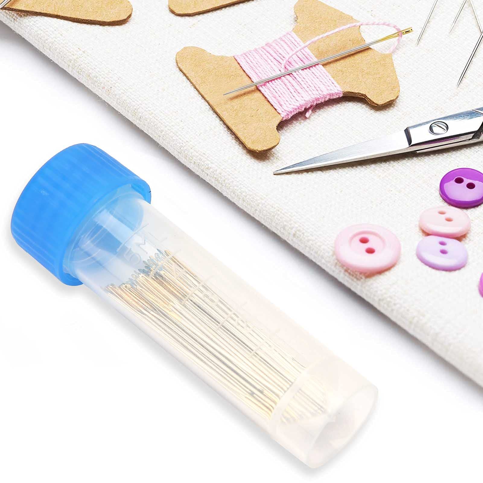 100Pcs Large Eye Sewing Needles, Stainless Steel Yarn Knitting Needles, Sewing Sharp Needles, Leather Needle Embroidery Thread Needle, Handmade Yarn Knitting Needles (No. 26)