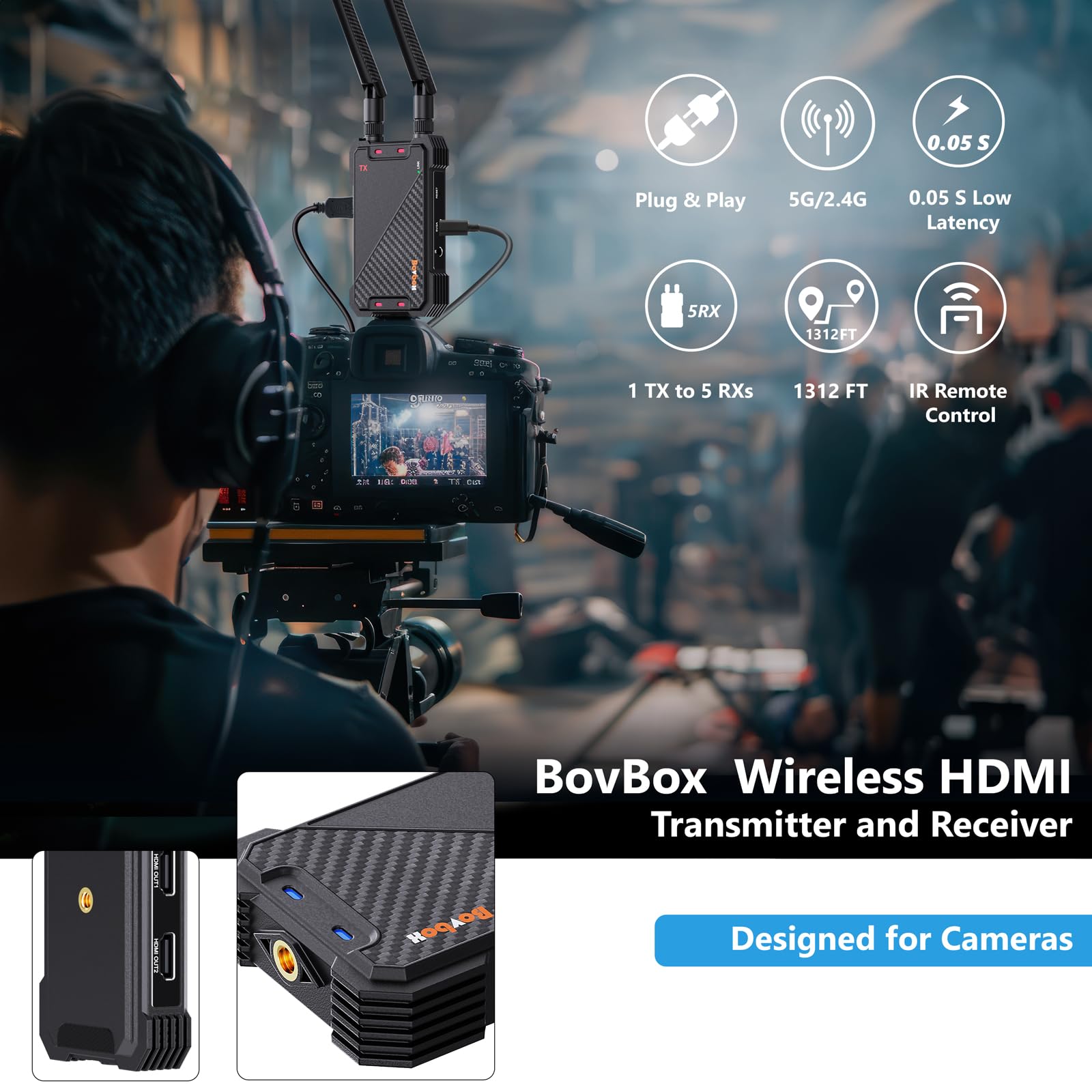 Amazon.com: Bovbox: Wireless hdmi 1080p